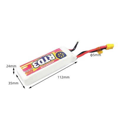 Worker Phoenix 2.0 XT60 11.1V 2200mAh 45C LiPo Battery - High Performance RC Drone Battery for FPV Racing, Quadcopters & RC Cars