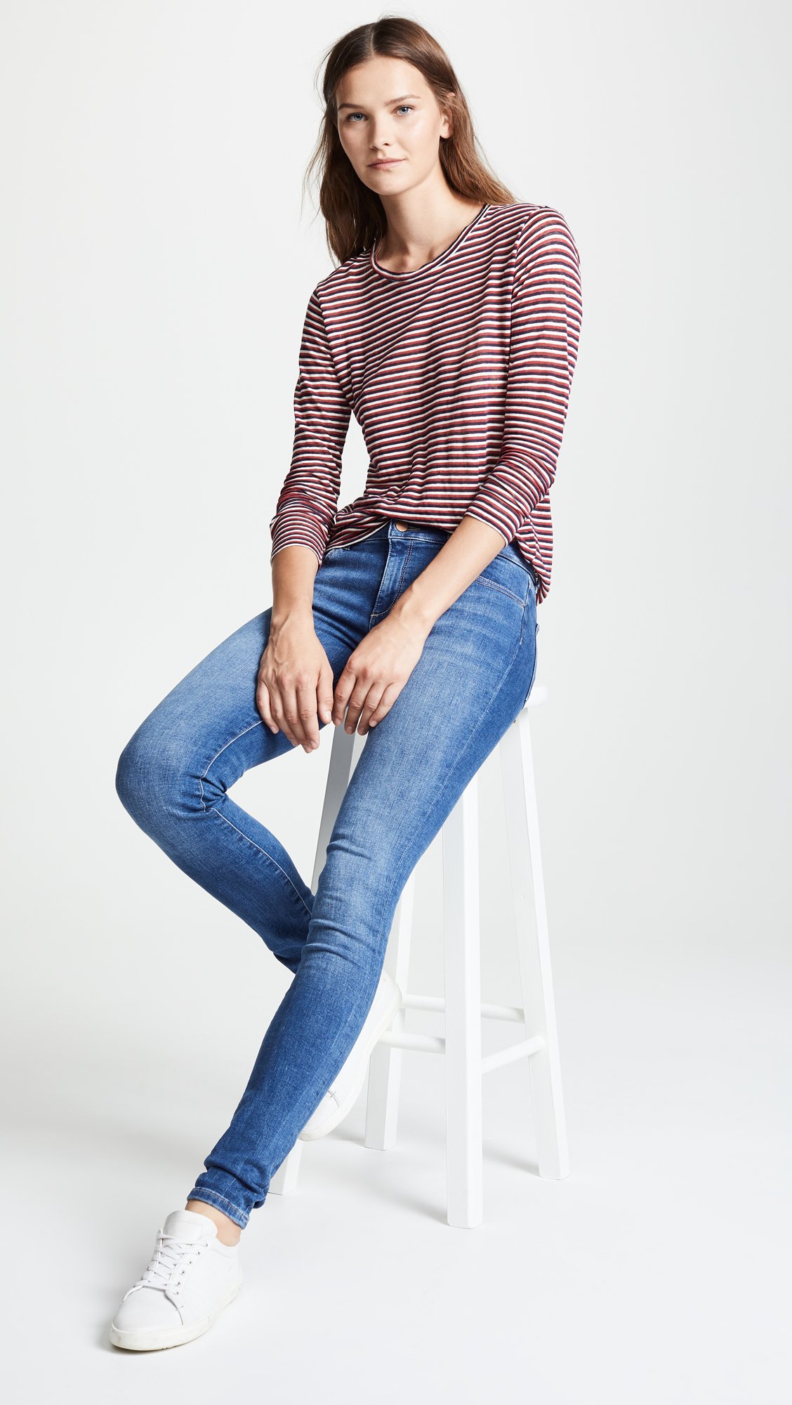 DL1961 Women's Danny Mid Rise Full Length Skinny Jeans - Stretch Denim Pants for Everyday Comfort | Perfect for Work, Casual Outfits & Weekend Wear