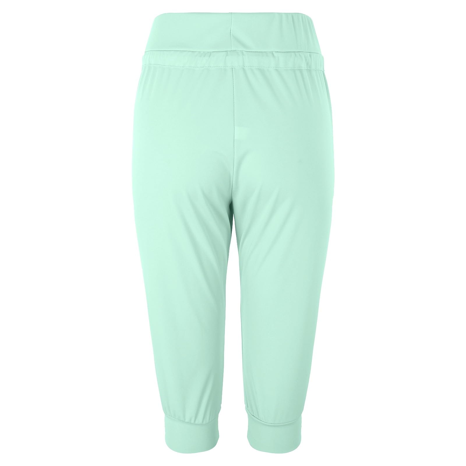 Women's Capri Pants - Elastic Waist Lounge Shorts for Yoga & Casual Wear