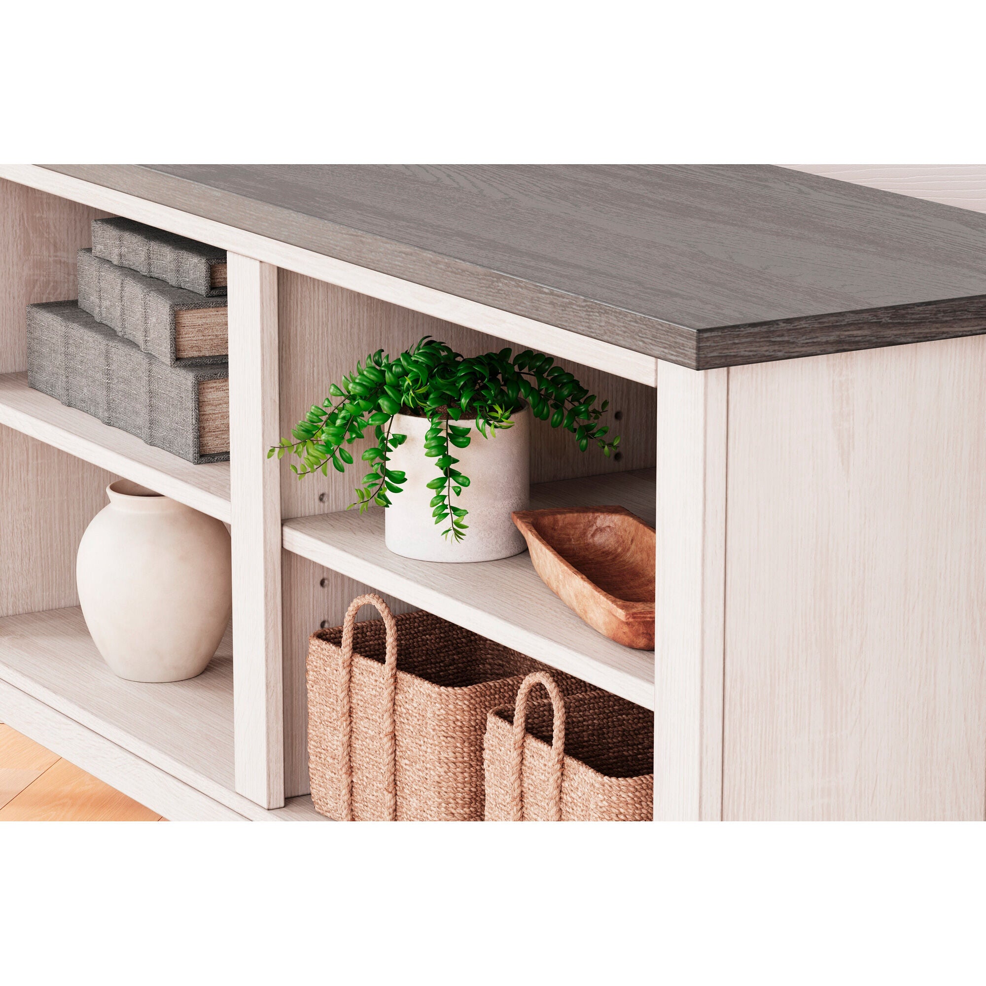48 Inch Corner Console Table - Modern Entryway Sofa Table with Storage Shelf - Perfect for Living Room, Bedroom, or Hallway Decor