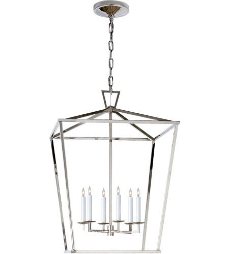 Visual Comfort Darlana Lantern 1 – Elegant Outdoor/Indoor Hanging Light Fixture for Patio, Porch & Entryway