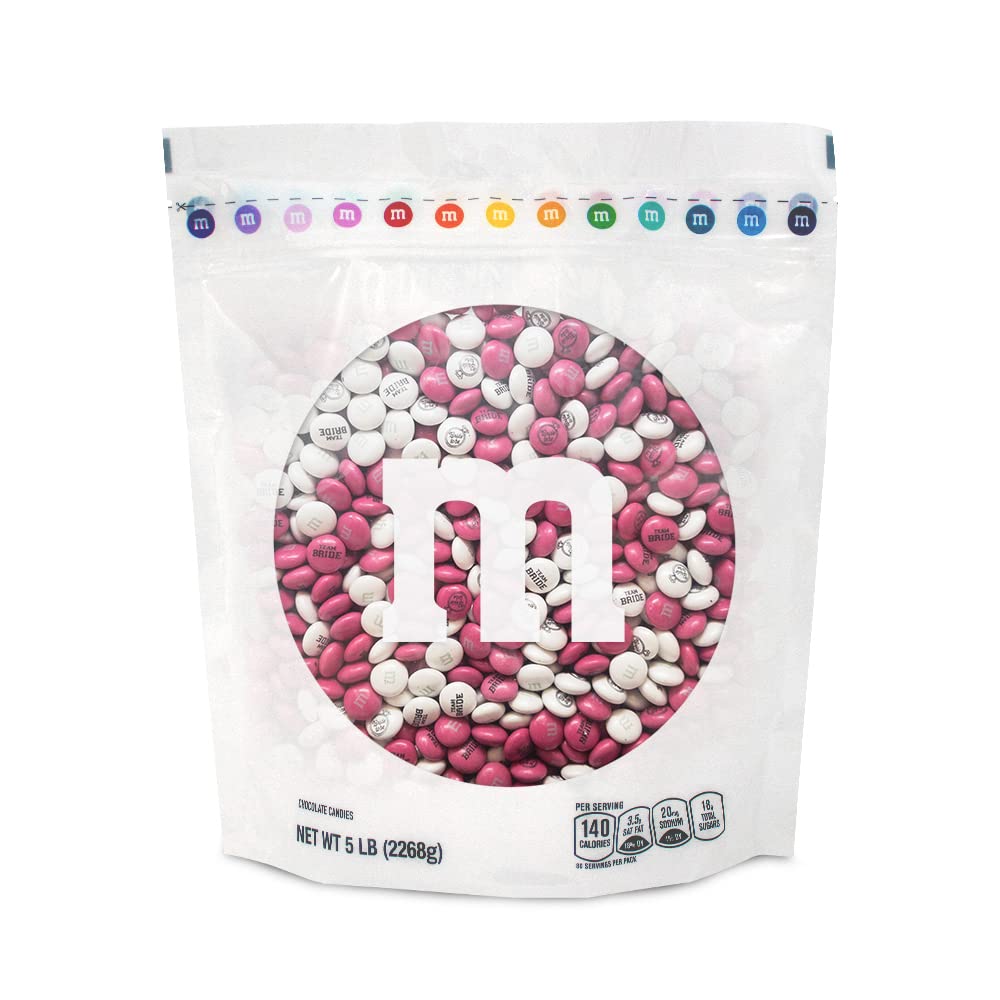 M&M'S Milk Chocolate Bulk Candy - 5lbs Bag for Bachelorette Party Favors, Wedding Gifts & Candy Buffets | Perfect for Bridal Showers, Birthday Parties & Sweet Tables