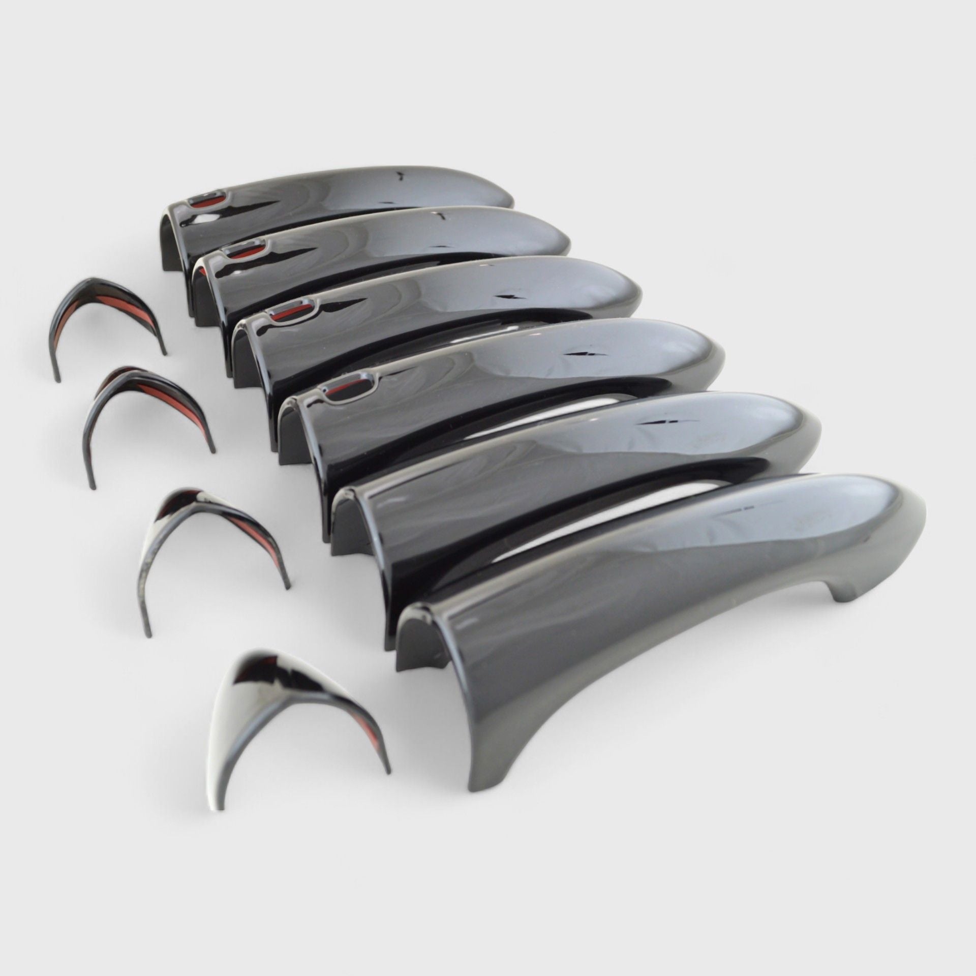 Gloss Black Chrome Delete Door Handle Cover with Smart Key - DH6302BLK - Perfect for Car Customization & Exterior Styling