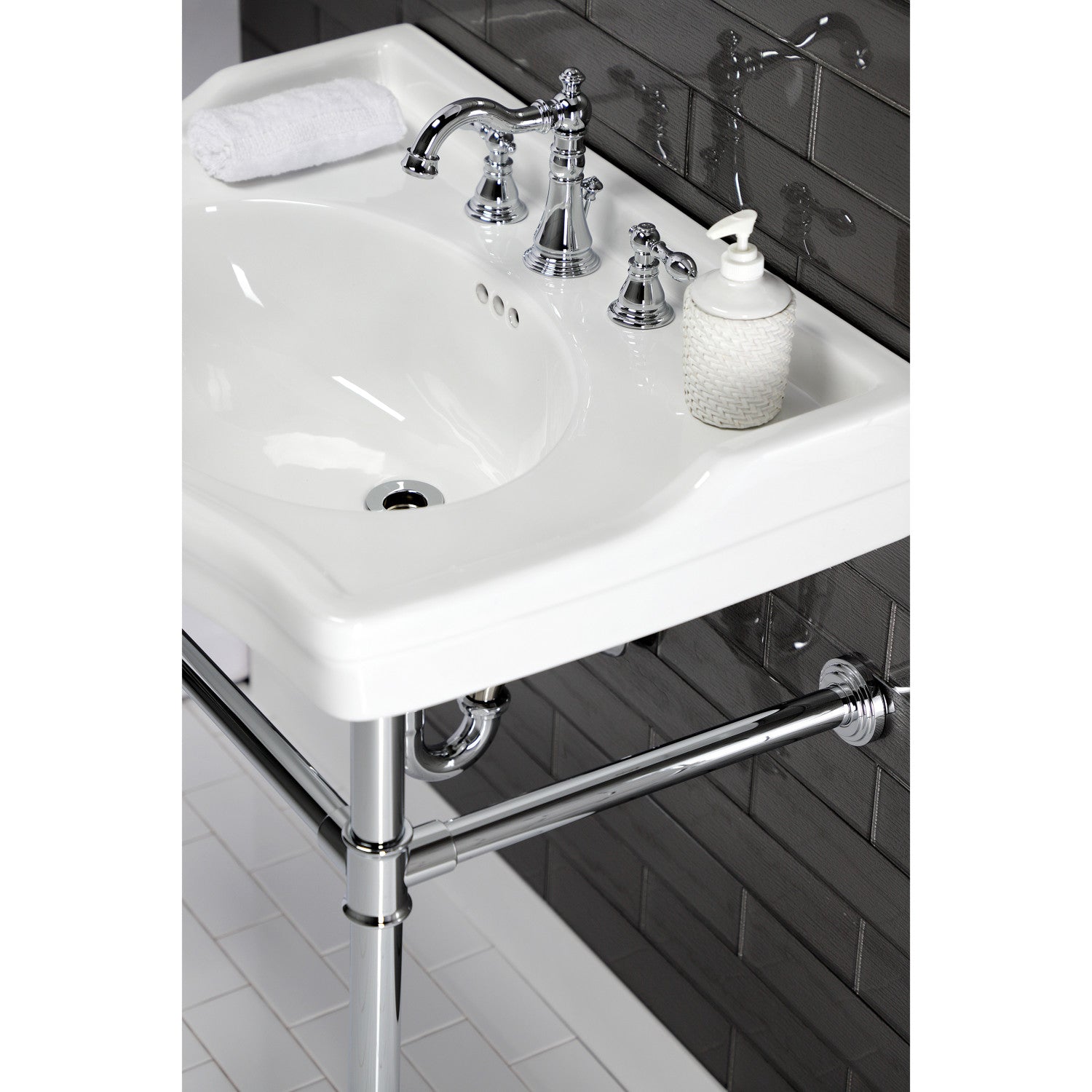 American Classic FSC1971ACL 3-Hole Widespread Bathroom Faucet with Pop-Up Drain - Polished Chrome Finish - Perfect for Modern Bathroom Renovations & Vanity Upgrades