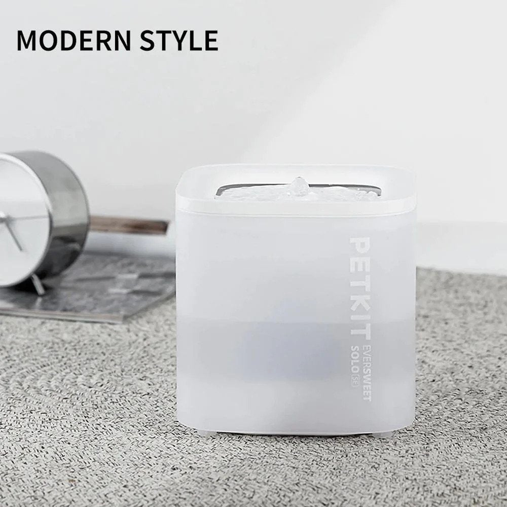 Eversweet Solo SE Smart Pet Drinking Fountain with Wireless Pump - Automatic Water Dispenser for Cats & Dogs - Perfect for Home, Office, or Travel Use