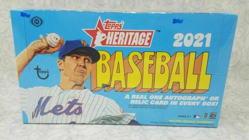 2021 Topps Heritage Baseball Factory Sealed Hobby MLB Box - Classic 1972 Design with 24 Packs of 9 Cards | Collectible Baseball Cards for Fans & Investors | Perfect for Trading, Displaying, and Building Your Vintage MLB Collection