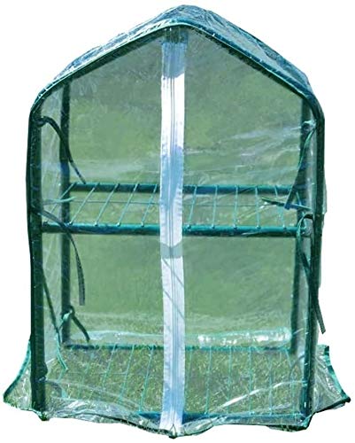 Mini Double Layer Greenhouse for Garden - Insulated Plant Cover, Rainproof & Breathable PVC with High Light Transmission & Tear Resistance (Clear, 42x30x60cm) - Perfect for Seedlings, Herbs & Small Plants in Backyards or Balconies