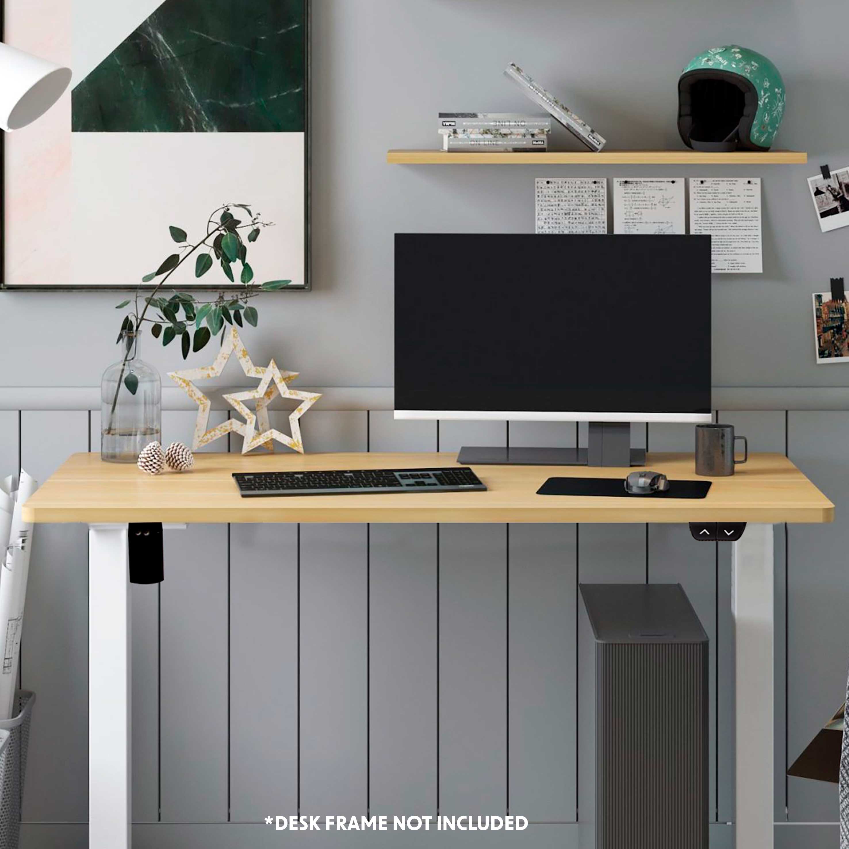 Solid Oak Rectangular Desktop 55