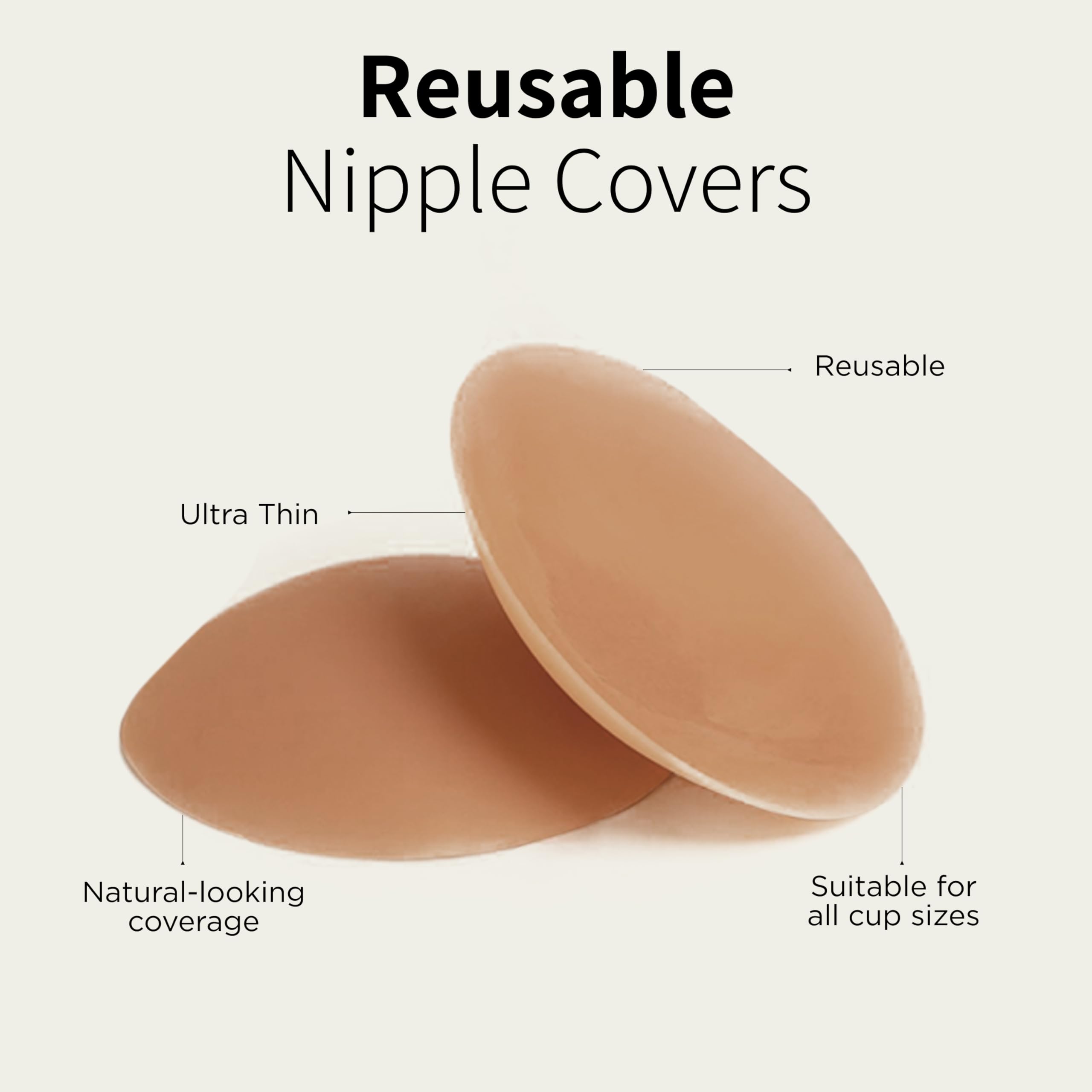 Best Boob Tape & Reusable Nipple Covers Kit for Women - Invisible Breast Lift Support for Dresses, Backless Outfits & Swimwear