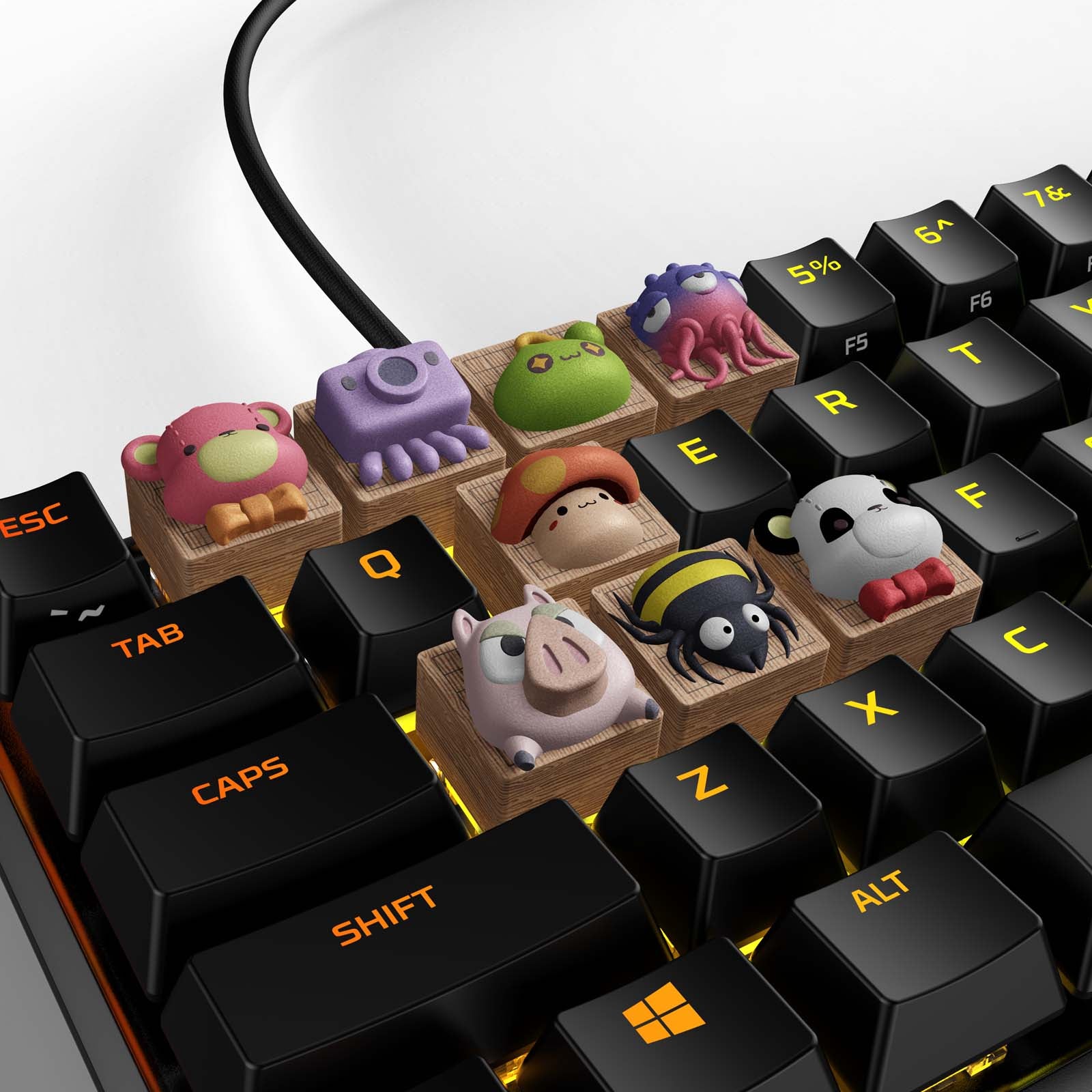 HyperX MapleStory Slime Keycap & OMOK Gaming Set - Perfect for Keyboard Customization & PC Gaming Accessories | Great for Gamers, Streamers & Anime Fans
