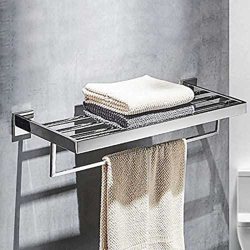 Stainless Steel Shower Shelves & Towel Bar Set - Bathroom Hardware & Bathing Accessories (B126-5 Towel Ring) - Perfect for Modern Bathroom Organization & Spa-Like Experience