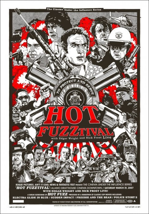 Hot Fuzztival Tyler Stout Movie Poster - Limited Edition Art Print for Home Theater, Office Decor & Gift for Film Fans