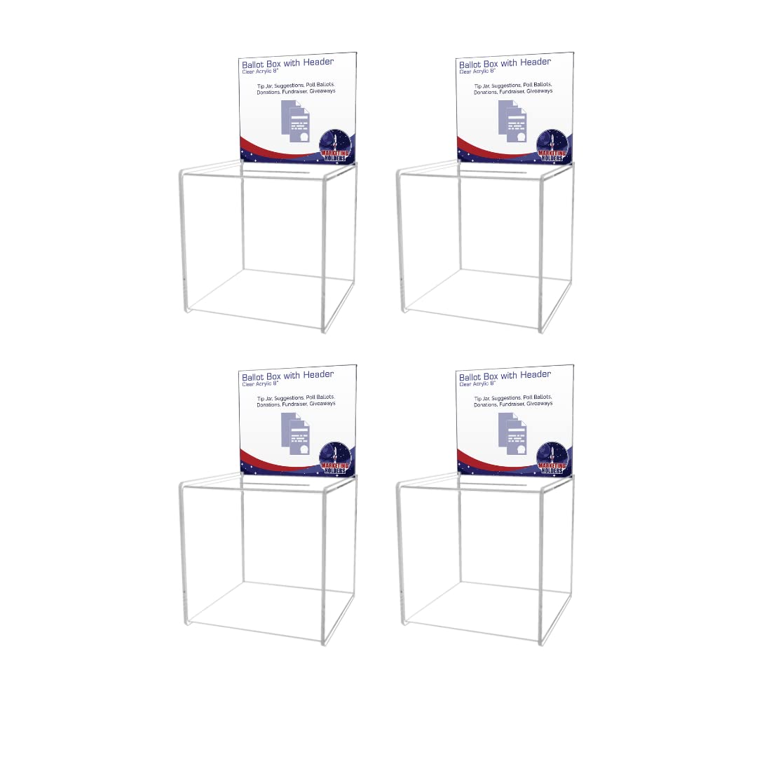 4-Pack Clear Acrylic 8