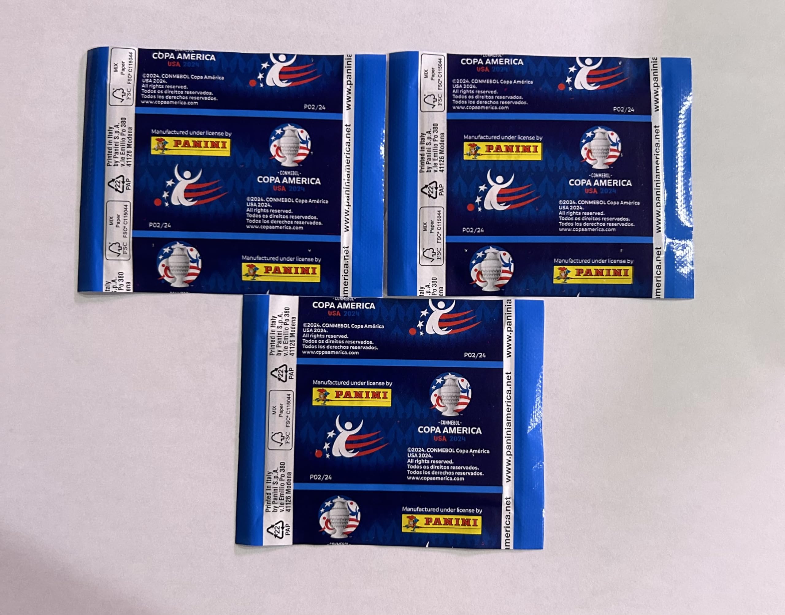 2024 Panini Copa America USA Sticker Collection - 3 Pack Lot for Soccer Fans & Collectors - Perfect for Trading, Albums, and Gifts