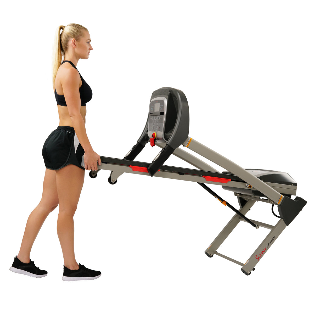 Foldable Portable Treadmill with 15% Incline & Shock Absorption - Smart Bluetooth App Connectivity for Home Gym & Small Spaces - Perfect for Walking, Jogging & Apartment Workouts