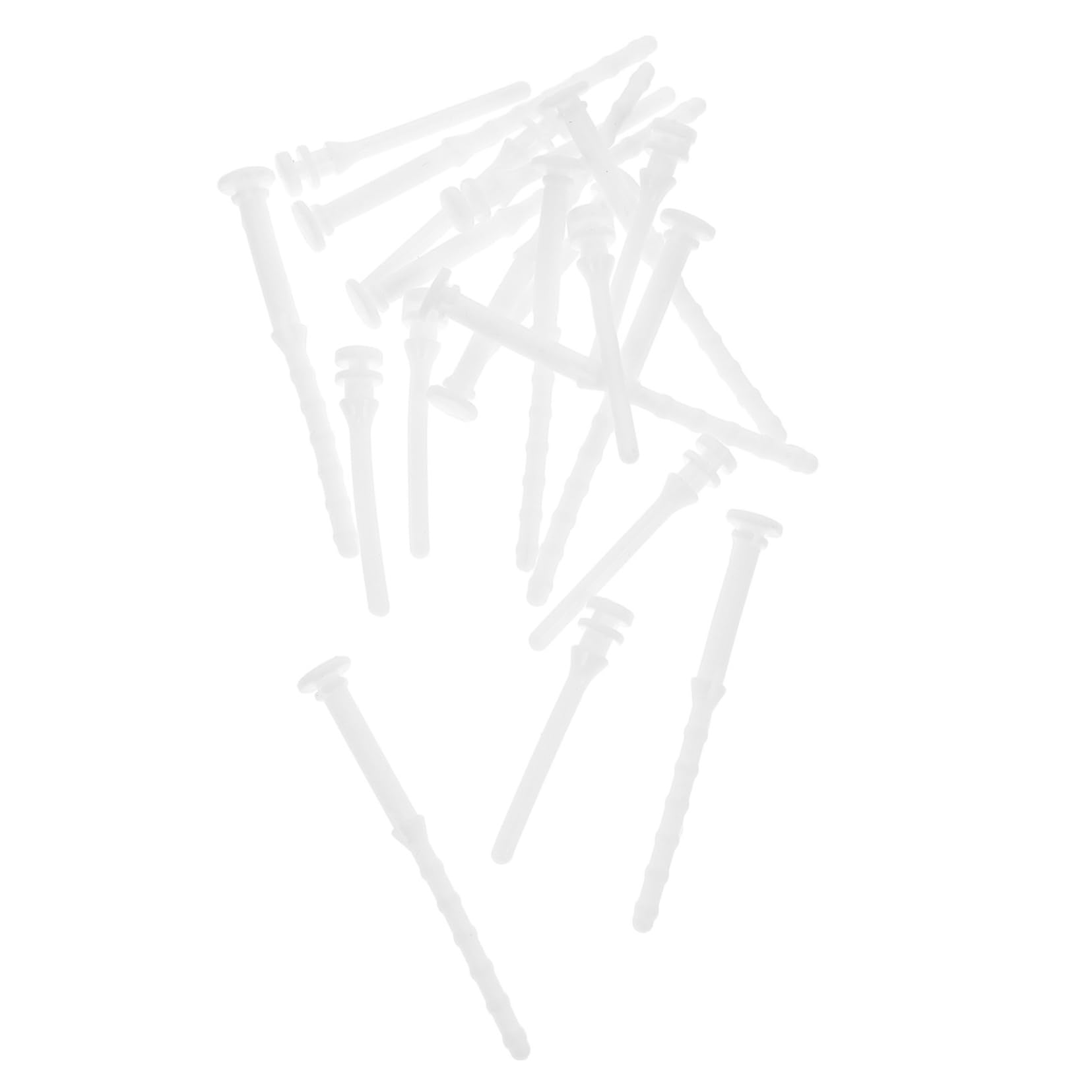 Mobestech 60 Pcs Computer Case Glue Nails Kit - Anti-Vibration Fan Mounting Screws, Noise Absorption Rivets & Silicone Rubber Pins for PC Build, Cooling Fan Installation (White) - Perfect for DIY Computer Assembly, Gaming PC Setup and Quiet Cooling Solutions