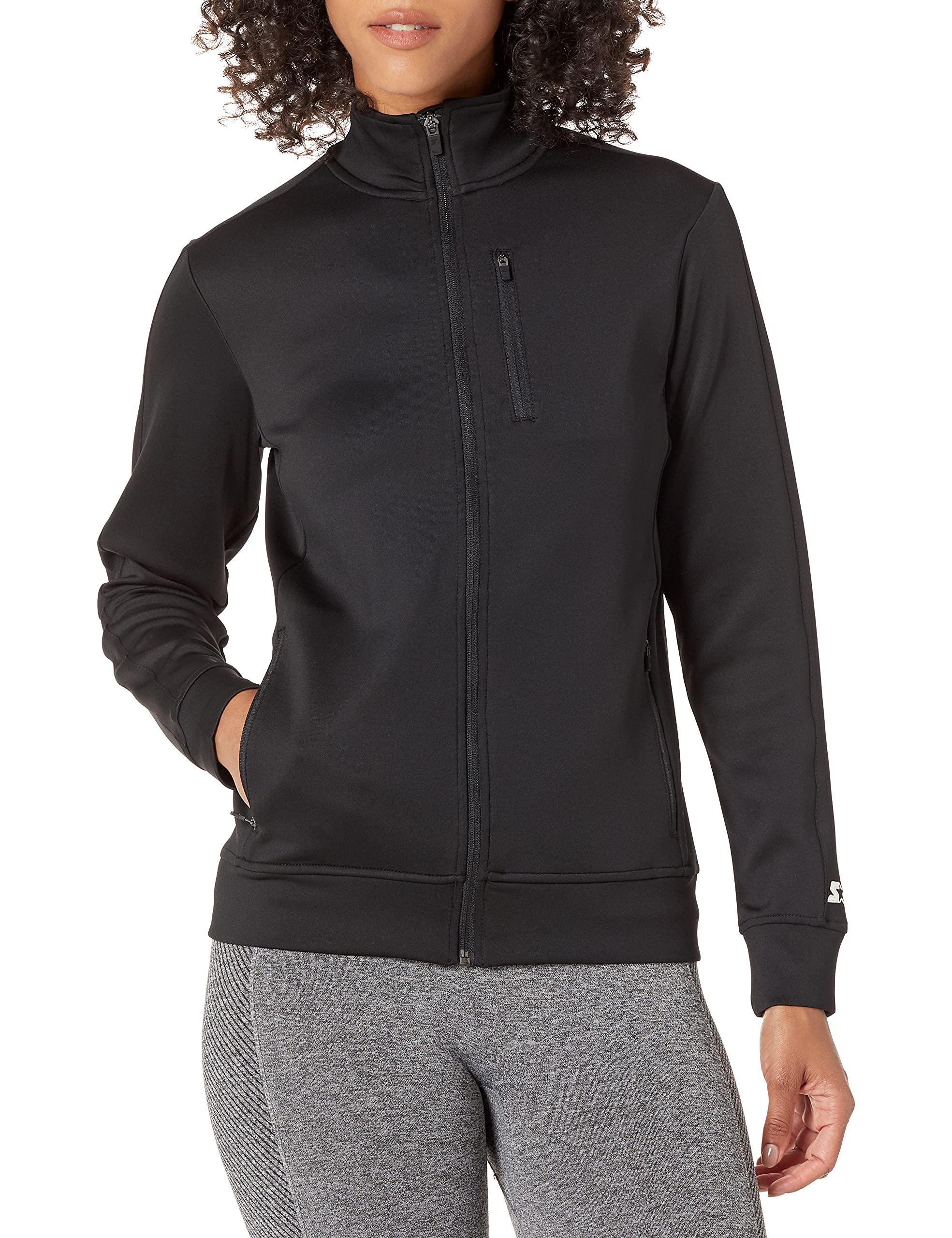 Amazon Exclusive Starter Women's Track Jacket - Lightweight Running Jacket for Women, Athletic Zip-Up Hoodie - Perfect for Jogging, Gym Workouts & Casual Wear