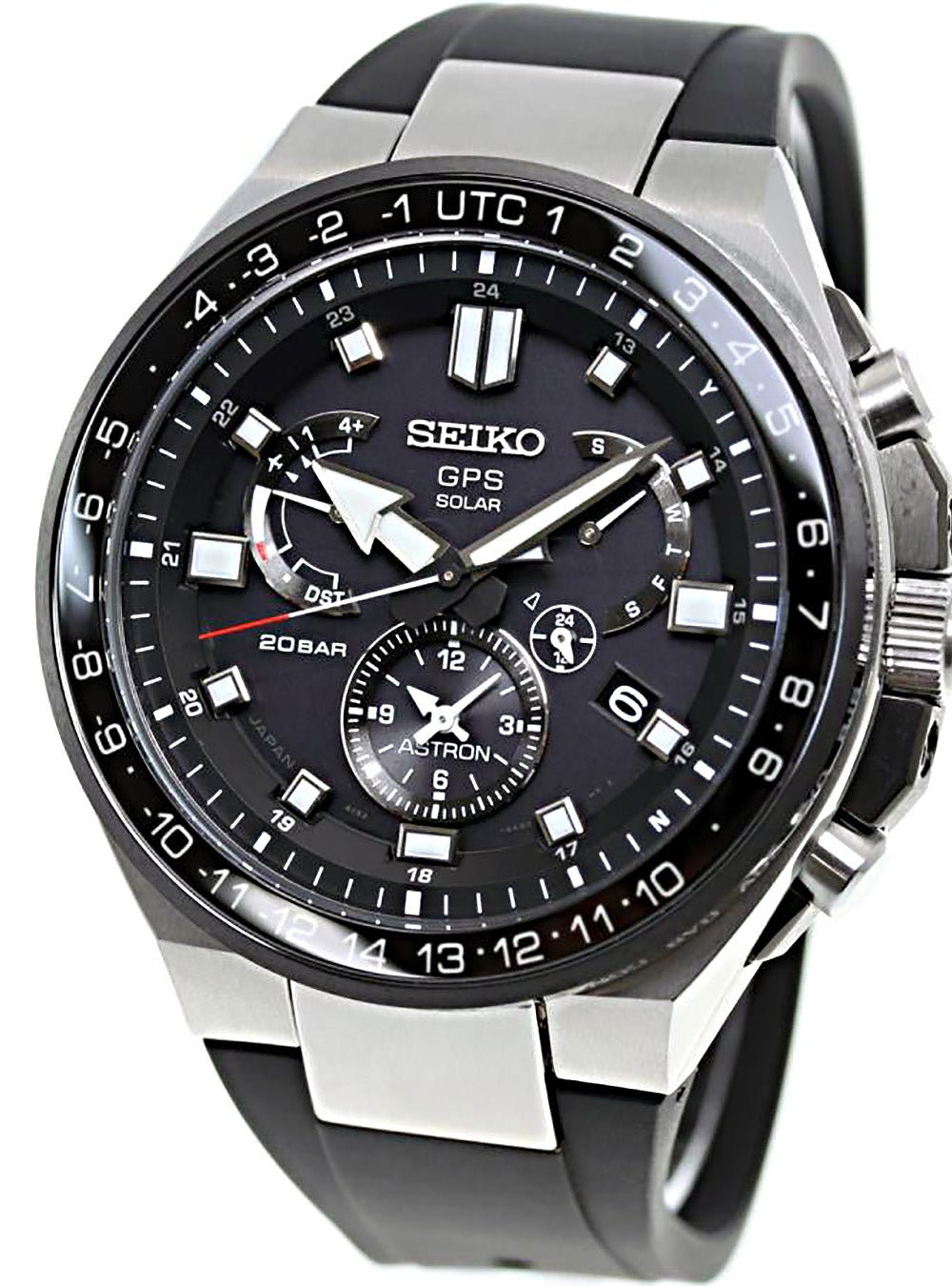SEIKO ASTRON GPS Solar Men's Watch SBXB169 - Japanese Made Stainless Steel Sports Chronograph with GPS Sync & Solar Power - Perfect for Business, Travel & Outdoor Adventures