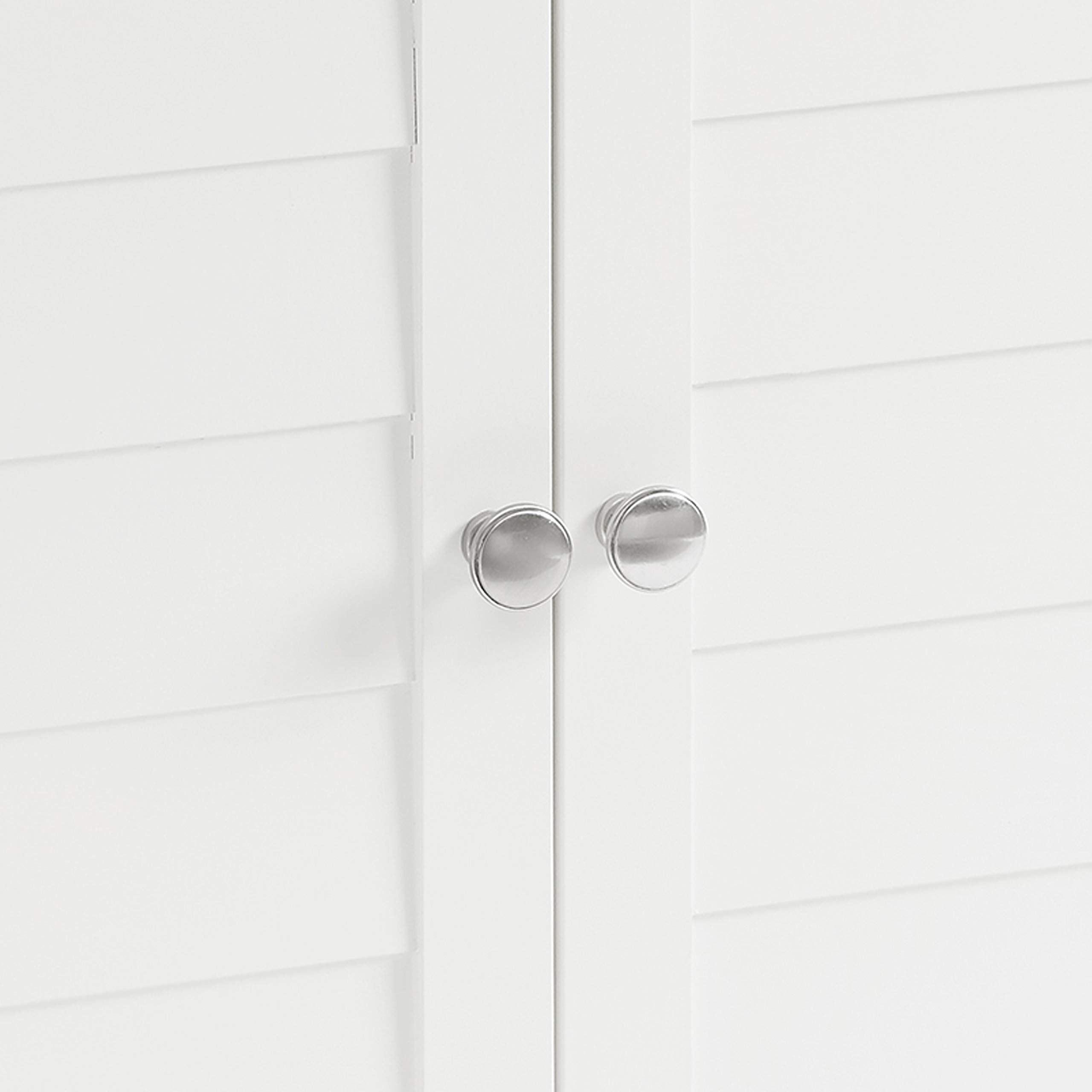 Crosley Lydia White Corner Storage Cabinet with Shelves - Bathroom Organizer & Home Decor for Small Spaces, Bedroom, Living Room, Entryway