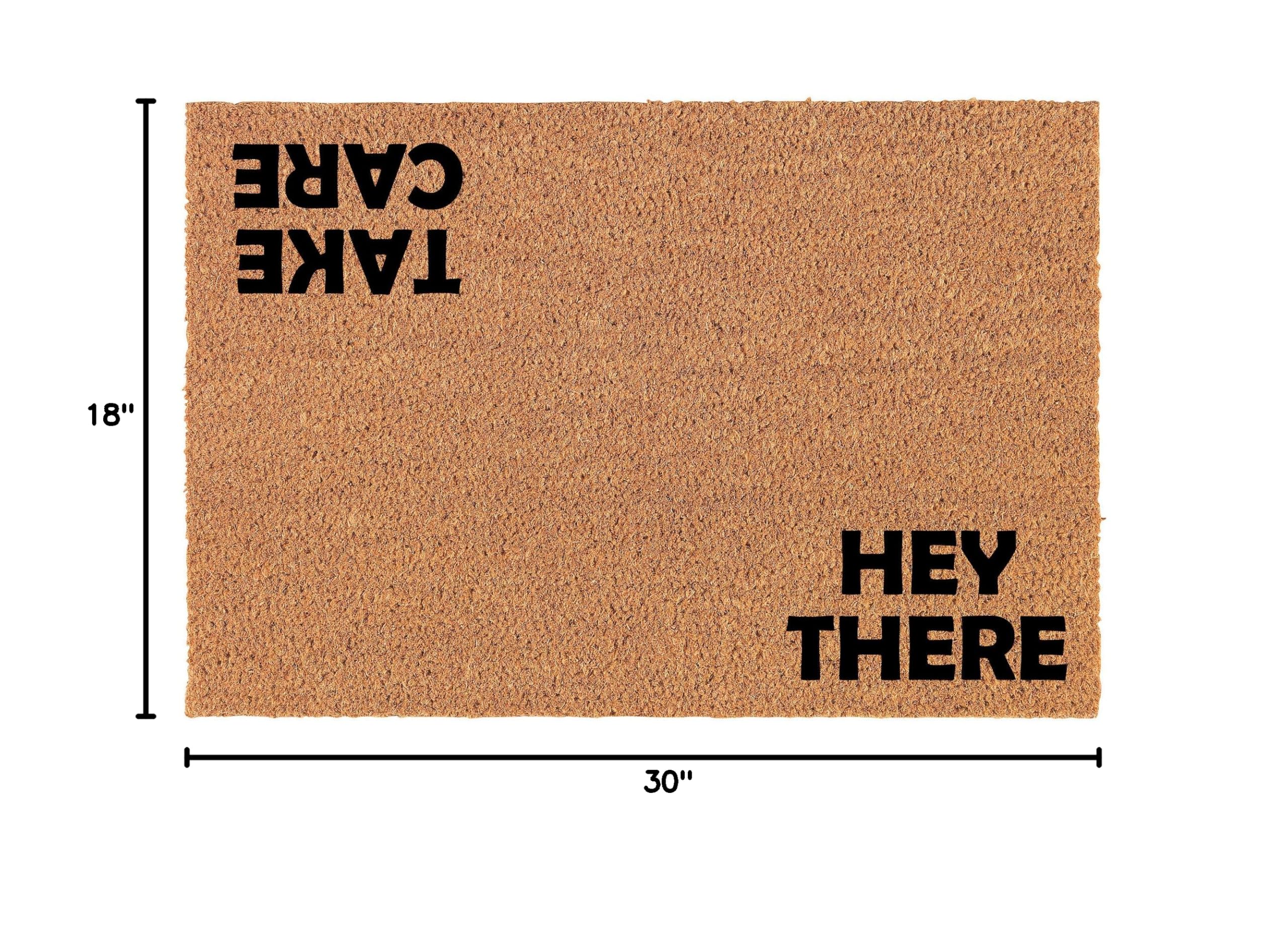 Premium Coir Doormat for Front Door - Natural Coconut Fiber Welcome Mat (30