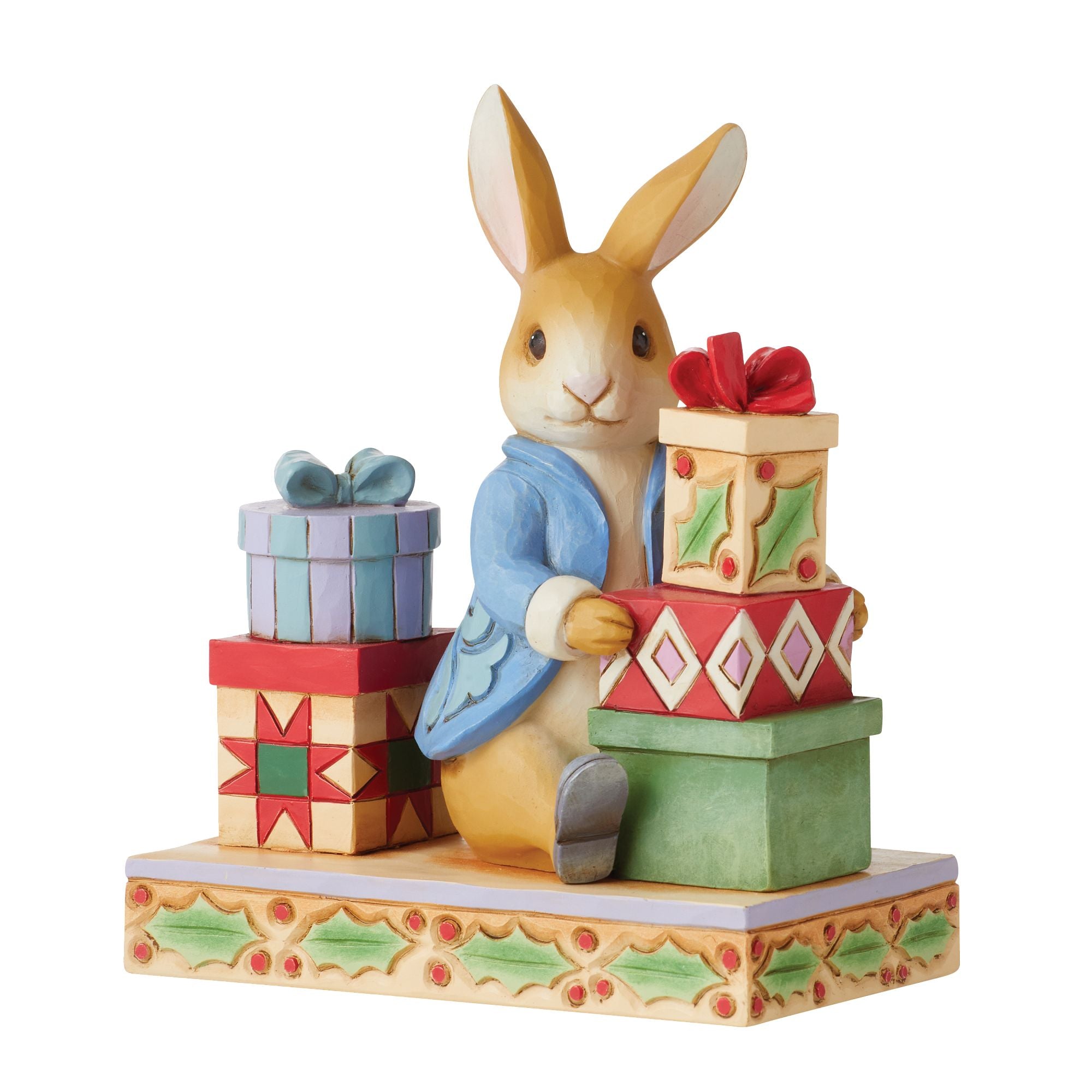 Peter Rabbit Plush Toy with Presents - Cute Stuffed Animal Gift for Kids, Easter & Christmas Decorations - Perfect for Nursery, Birthday Parties & Holiday Celebrations