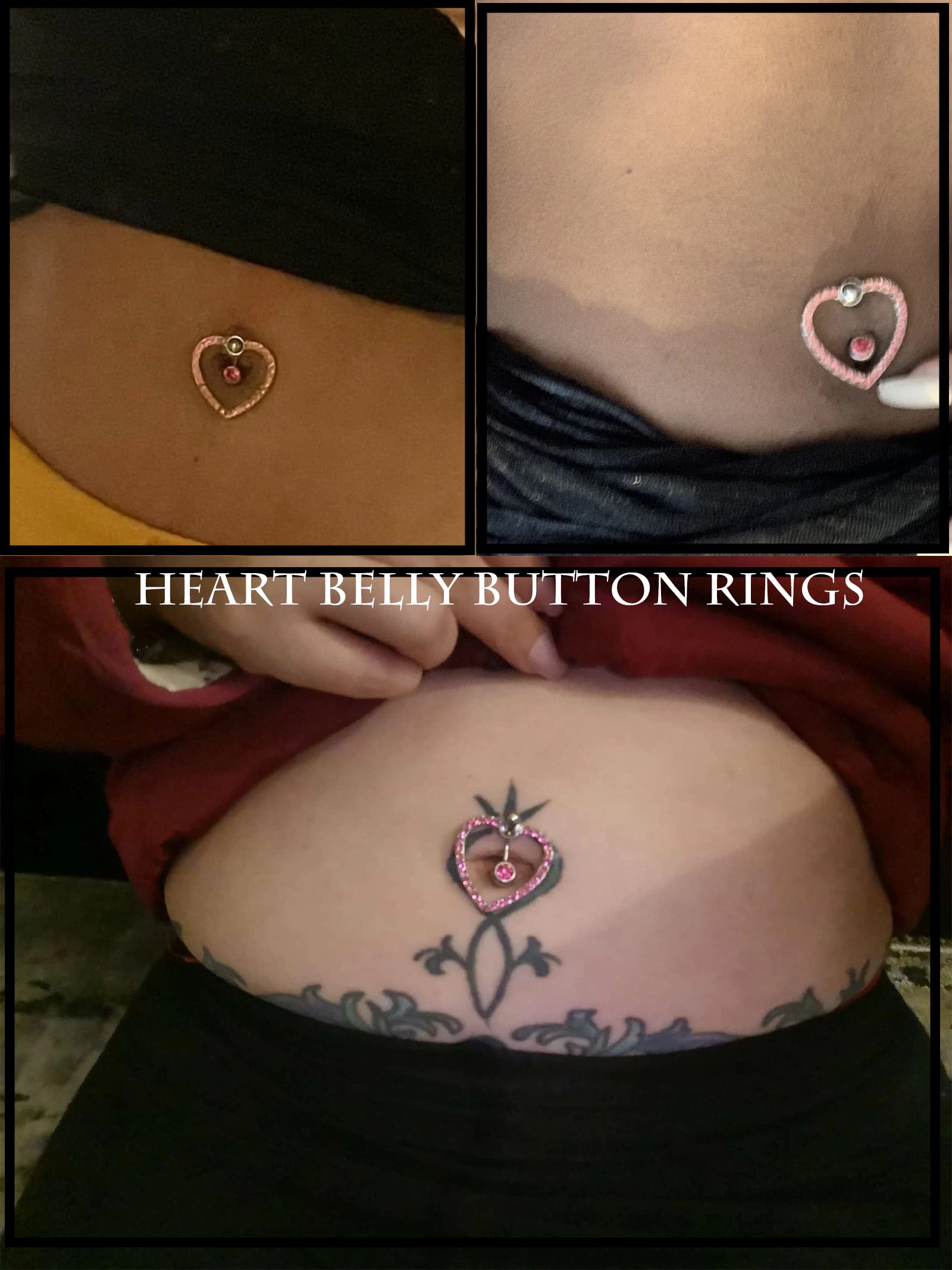 Stylish Butterfly Belly Button Rings for Women - Hypoallergenic Belly Piercing Jewelry with Secure Clicker Closure | Perfect for Everyday Wear, Beach Outfits & Belly Dance Costumes