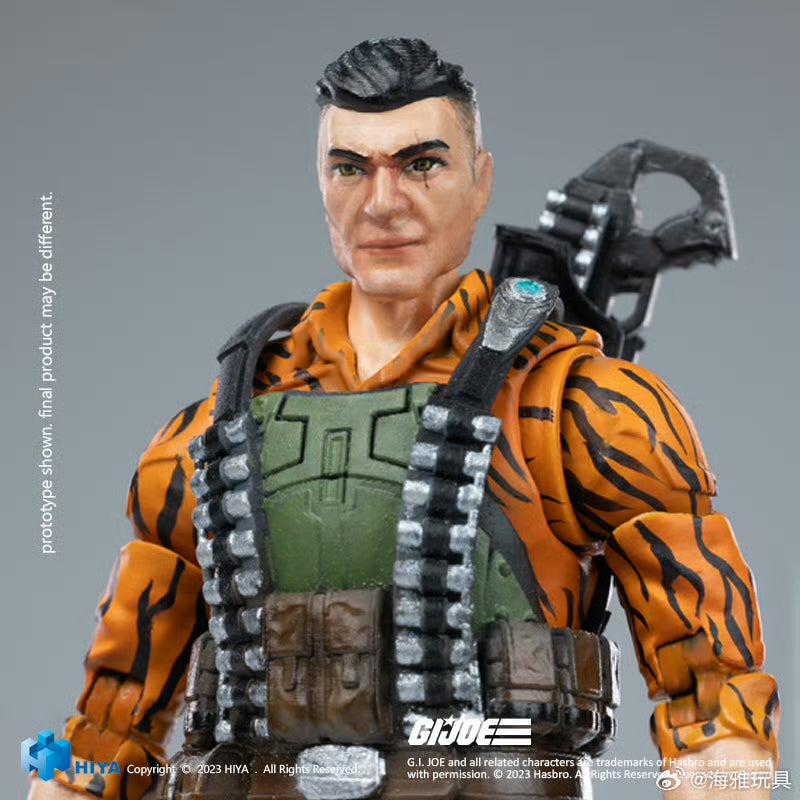 1/18 HIYA 4inch G.I.Joe Flint Tiger Force Action Figure - Exquisite Collectible Mini Series for Display & Play | Military Toy for Kids & Adult Collectors