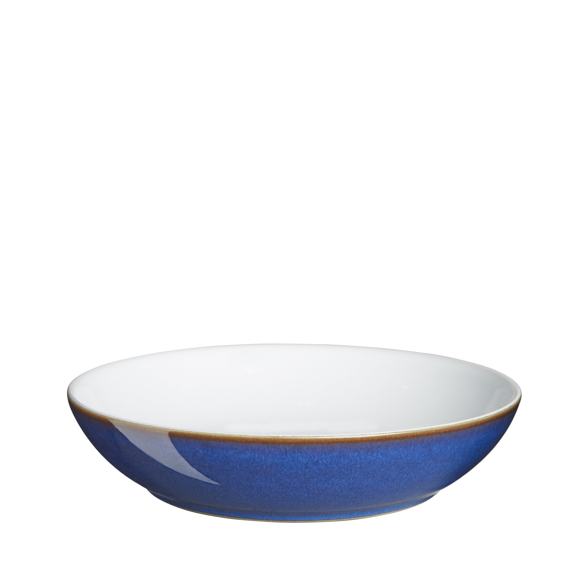 Denby Imperial 4-Piece Pasta Bowl Set - Cobalt Blue Ceramic Dinnerware for Italian Cuisine | Perfect for Pasta, Salad, Soup & Family Dining