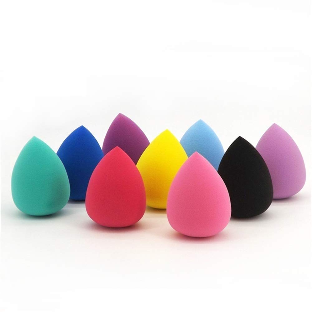 10Pcs Mini Makeup Sponges - Water Drop & Gourd Shaped Powder Puffs for Flawless Foundation & Concealer Application | Soft, Reusable Makeup Blending Sponge Set | Perfect for Travel, Professional Makeup & Everyday Beauty Routine