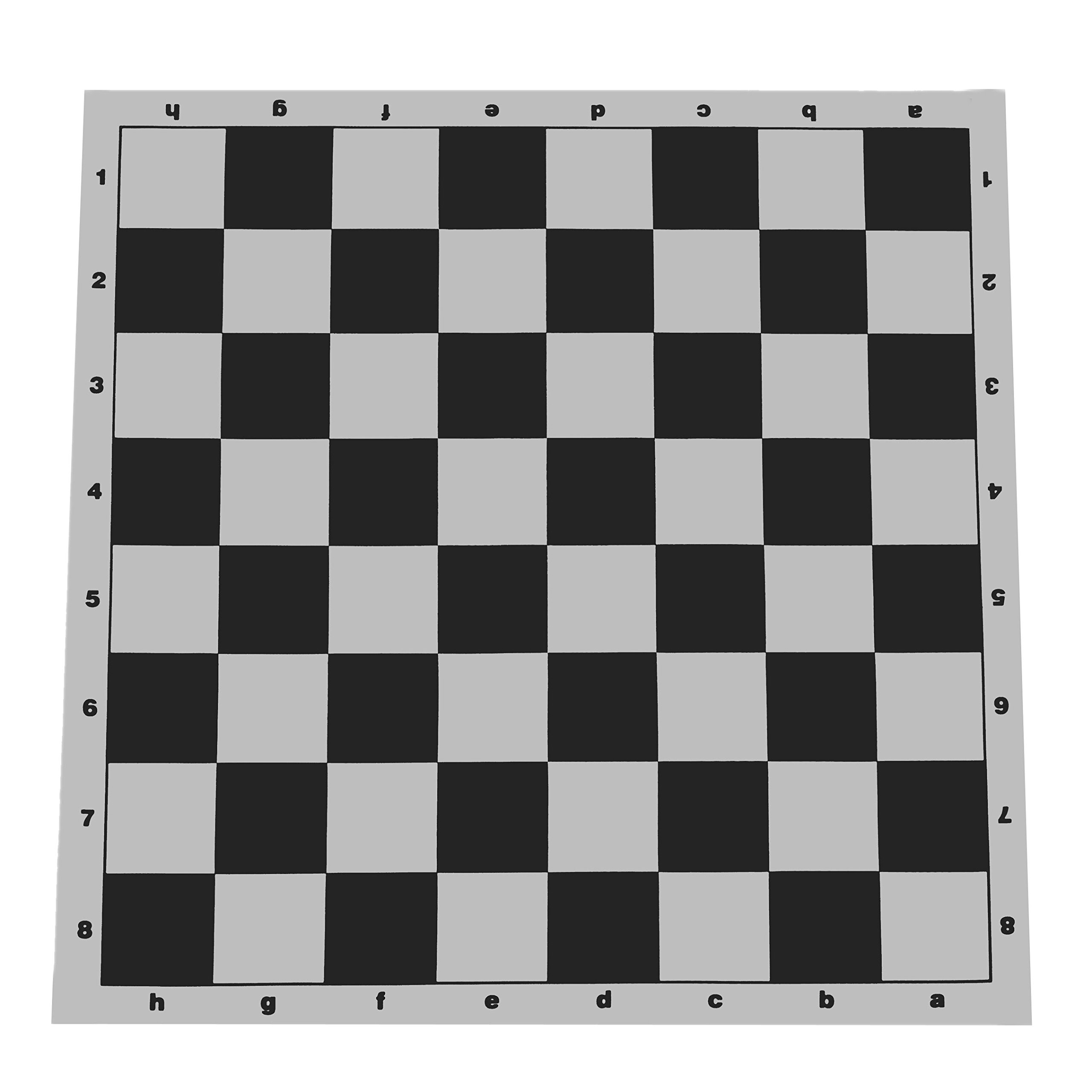 WE Games Tournament Chess Board - 20x20 Inch Vinyl Travel Chess Mat with Algebraic Notation | Portable Chess Set for Kids & Adults | Practice Chess Openings | Perfect for Home, Office, Travel & Outdoor Games