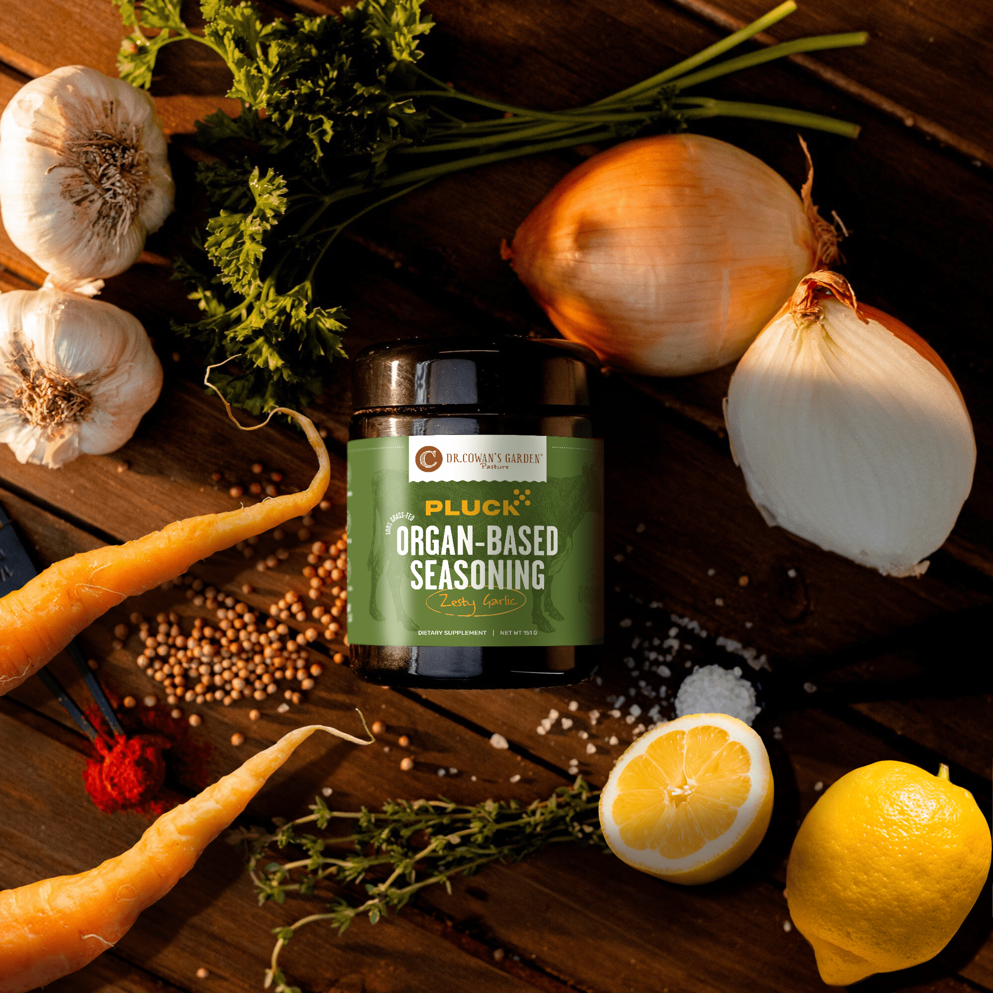 Organic Zesty Garlic Seasoning - All Natural, Non-GMO Flavor Enhancer for Meats, Pasta & Salads | Perfect for Grilling, Cooking & Meal Prep