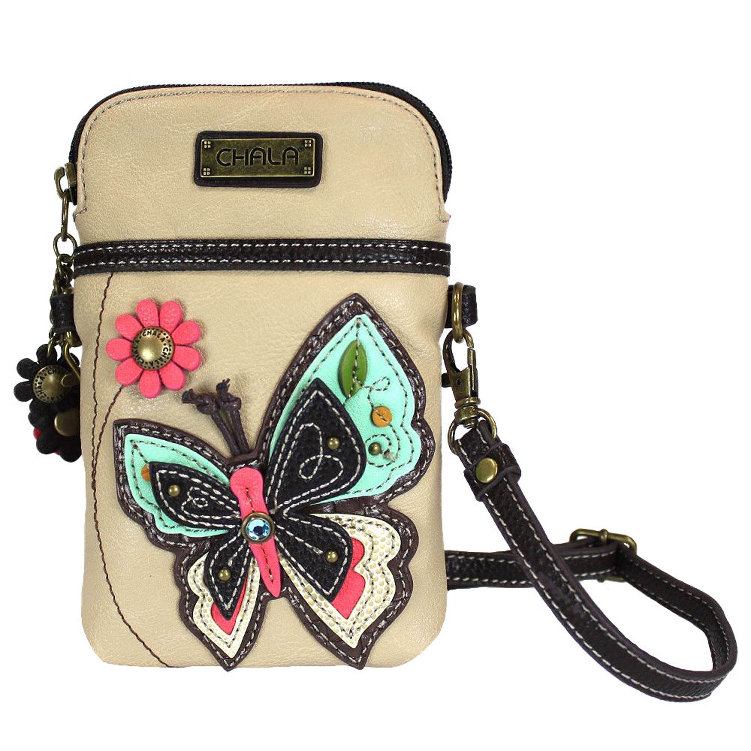Chala Butterfly Crossbody Phone Bag for Women - Adjustable Strap, Convertible Shoulder Purse - Perfect for Travel, Shopping, and Everyday Use