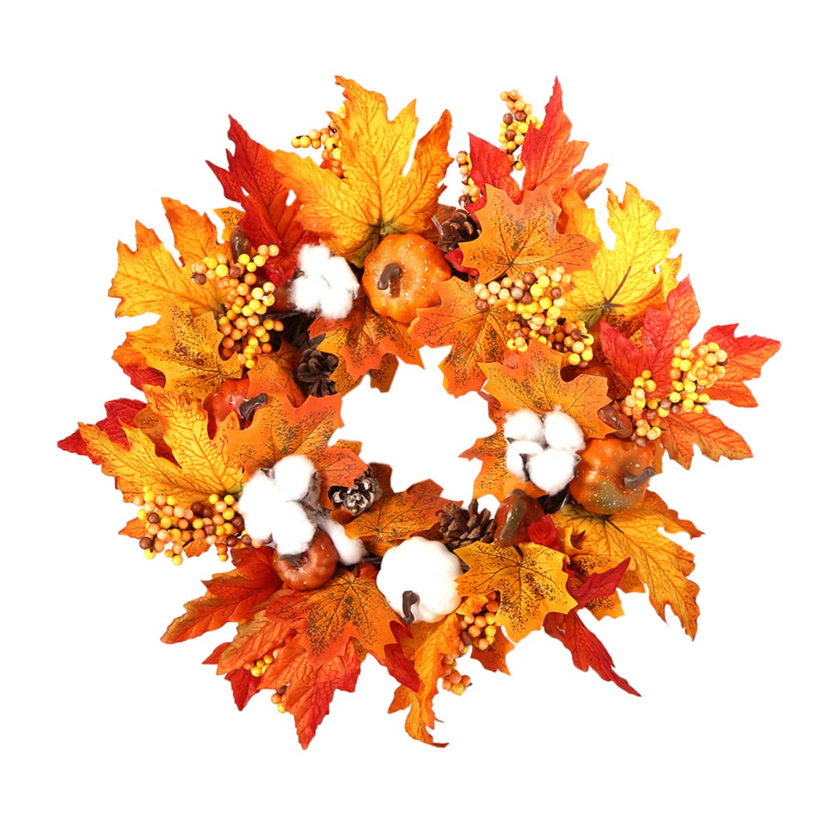 COHEALI Elegant Floral Wreath for Windows - Halloween & Christmas Decorations | Seasonal Home Decor for Doors, Weddings, Thanksgiving & Festive Celebrations