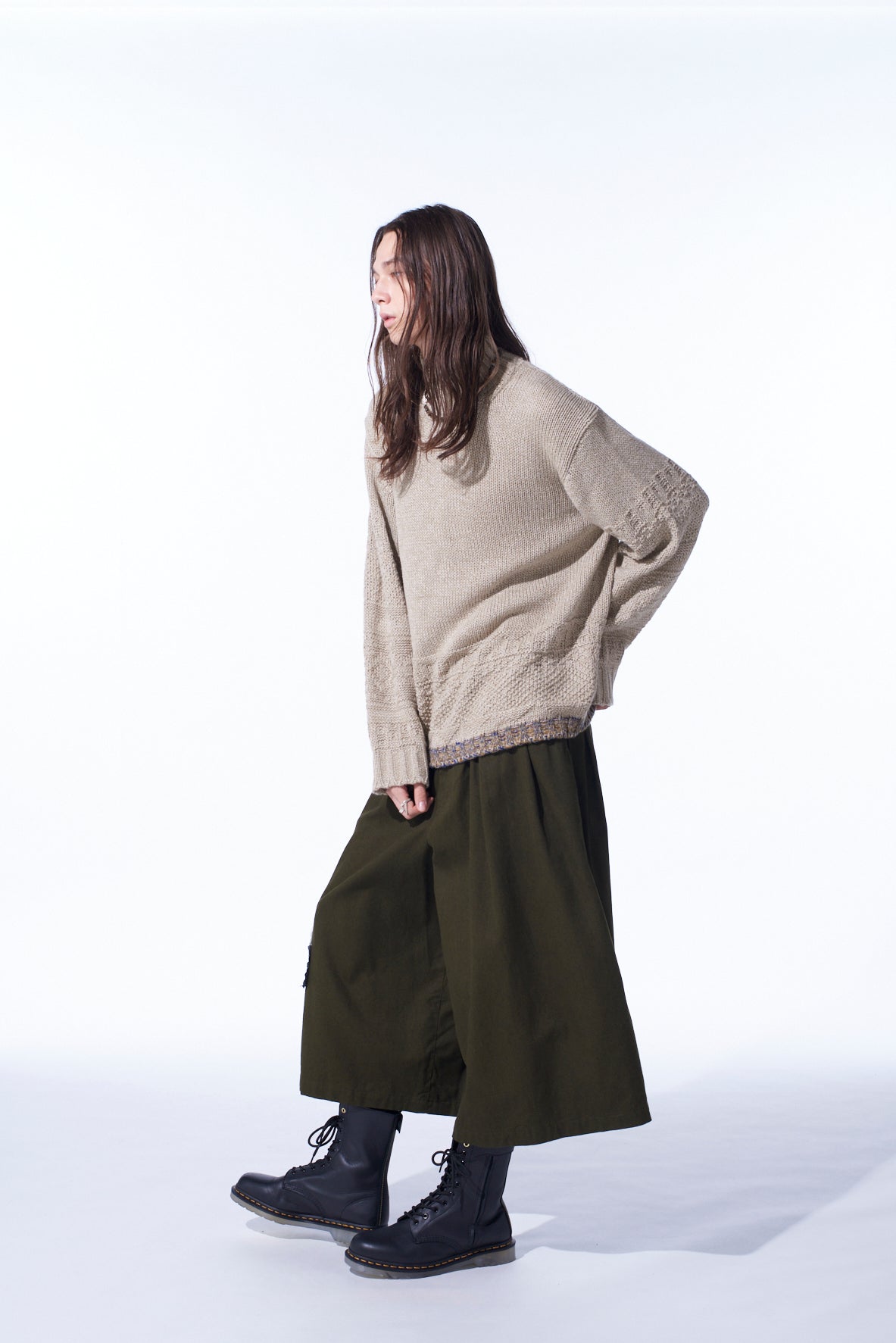 Bulky Wool Lynx High Neck Knit Sweater - Warm Winter Pullover for Women - Cozy Casual & Office Wear