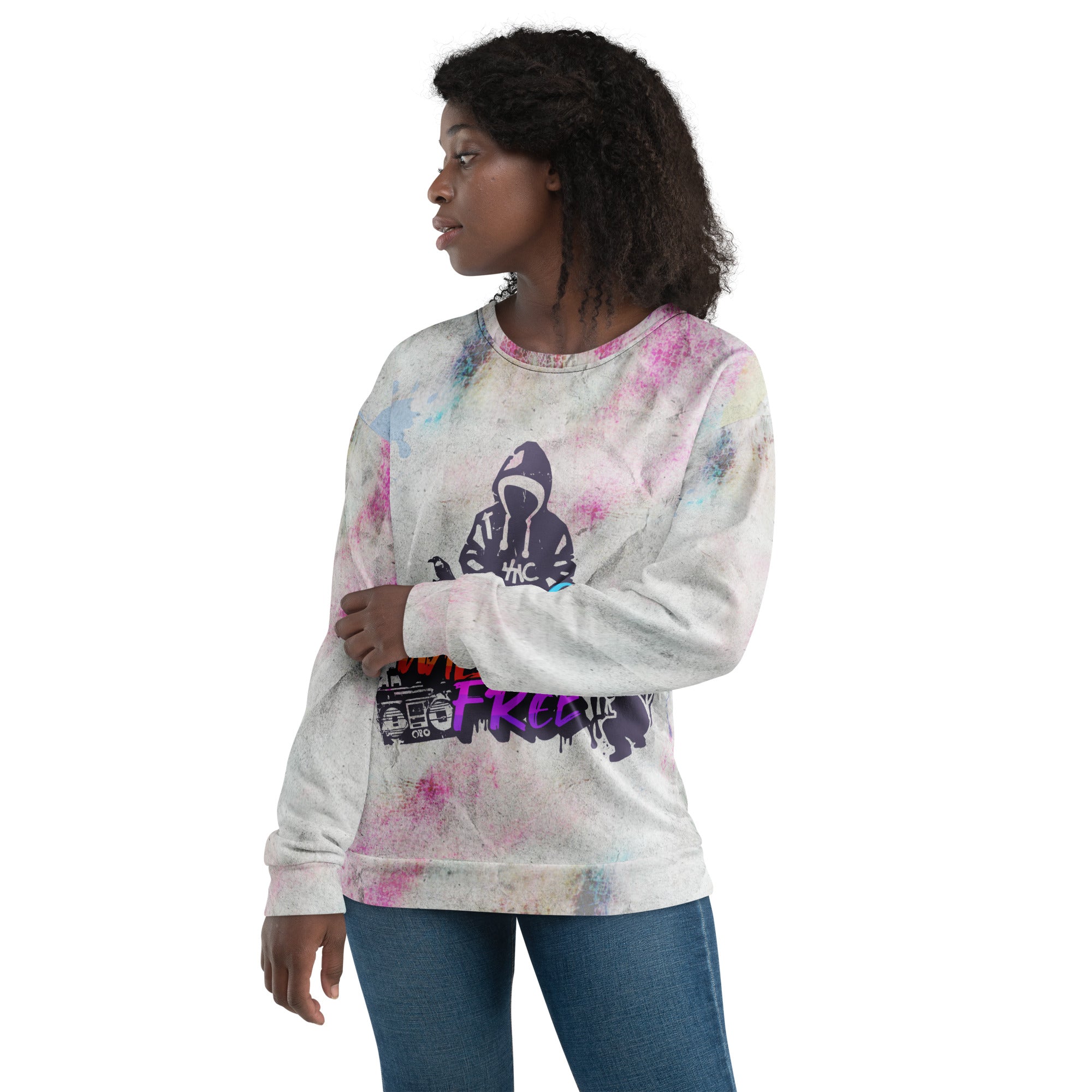 Young Wild Free Unisex Sweatshirt - Trendy Oversized Pullover for Men & Women | Perfect for Streetwear, Casual Outfits & Loungewear