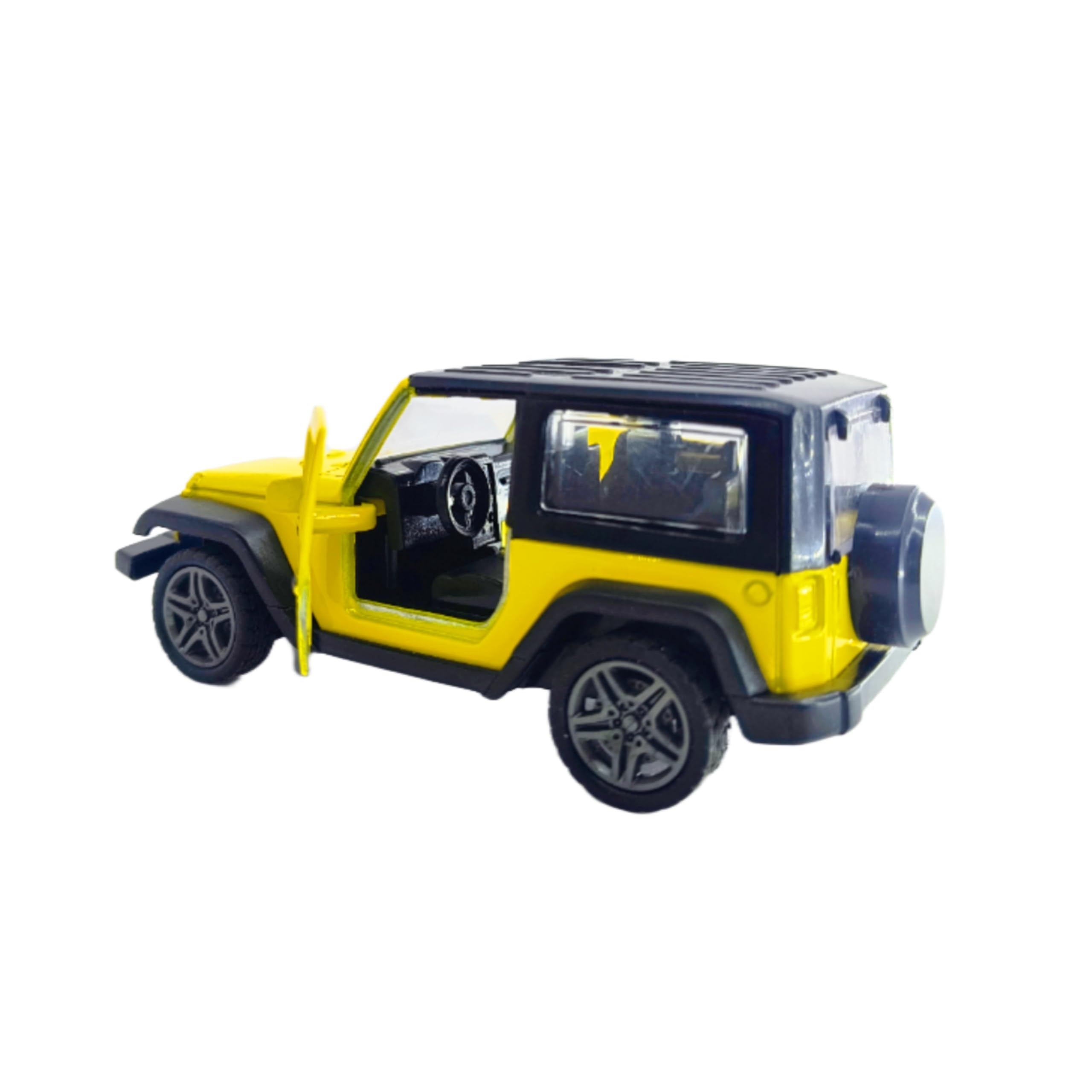 YEEZYDAYS Die-Cast Metal Thar Car Toy with Openable Doors & Pull Back Function - Collectible Model Car for Kids & Adults - Random Color (Great for Playtime, Gifts & Car Collections)