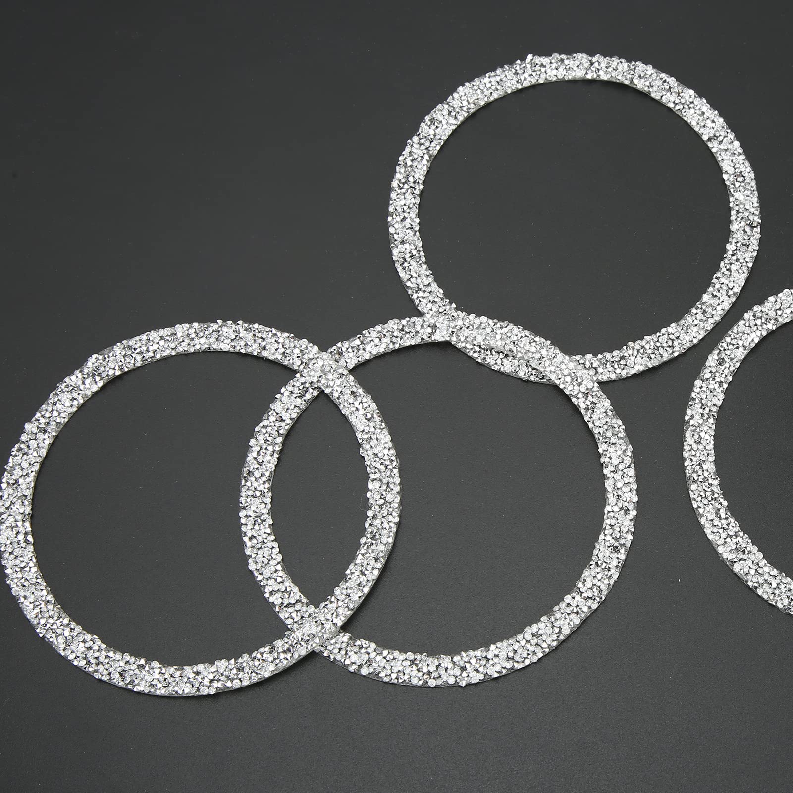 Keenso 4PCS Car Speaker Trim Rings - Premium Vehicle Door Audio Speaker Cover & Reflective Interior Accessories | Perfect for Car Audio Upgrade & DIY Installation