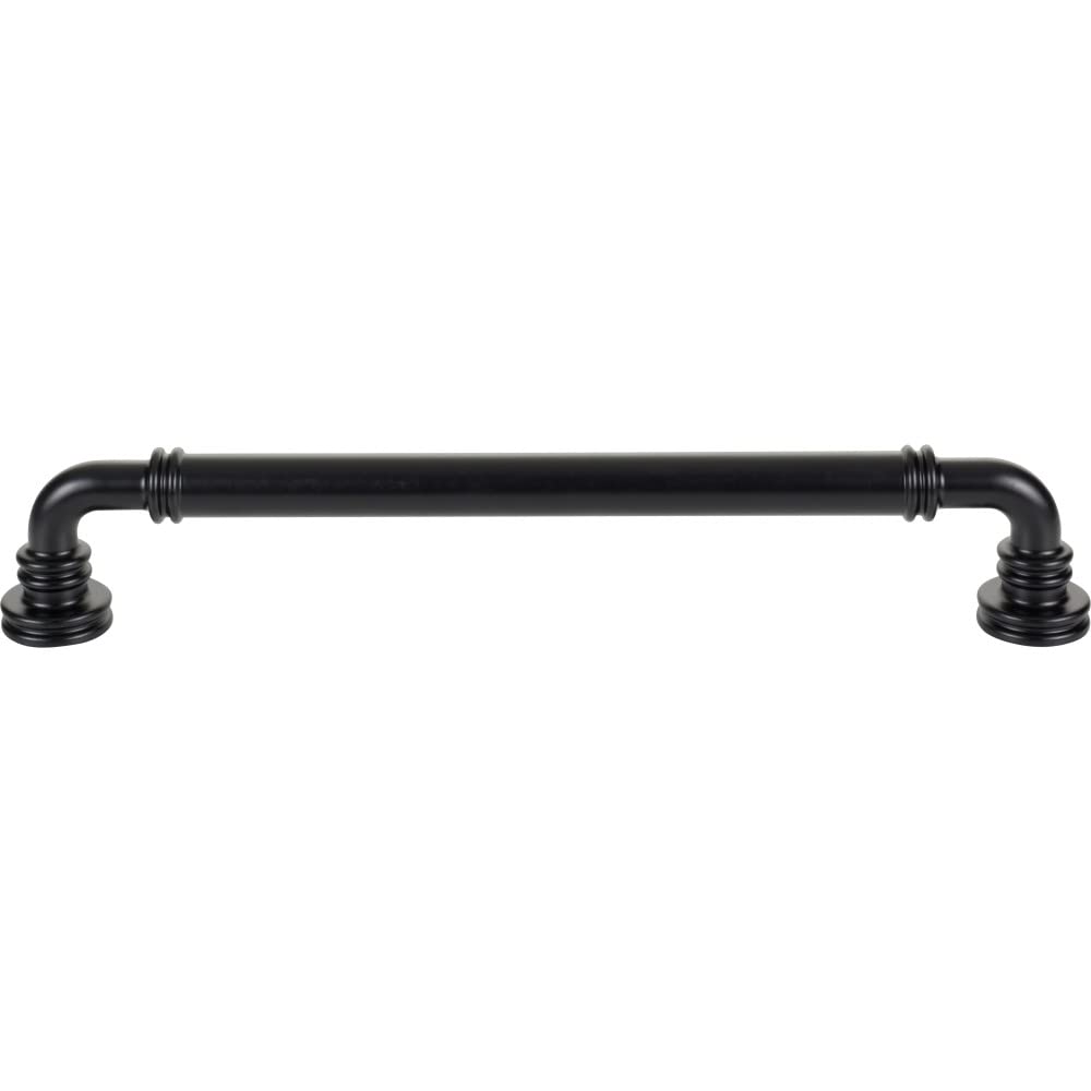 Top Knobs Cranford 12-Inch Appliance Pull Handle - Flat Black Finish for Kitchen Cabinets & Drawers | Durable & Stylish Hardware for Modern Homes