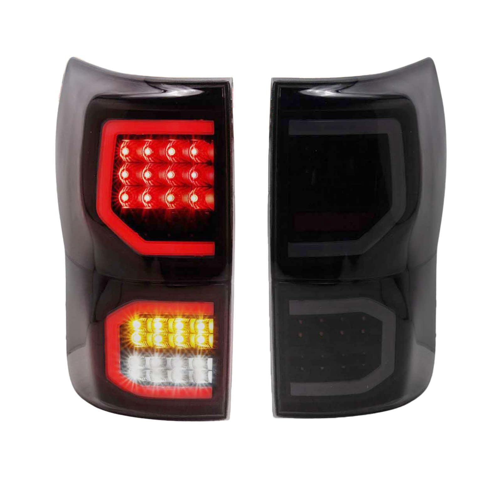 Toyota Tundra Tail Lights Set (2007-2013) - Compatible with TO2800165, TO2800183, TO2801165, TO2801183 - Durable LED Rear Lights for Enhanced Safety & Style - Perfect for Night Driving & Off-Road Adventures