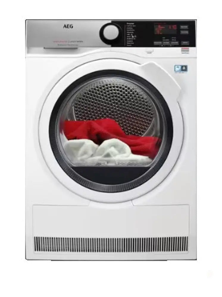 AEG T6DHE842B 8kg 6000 Series SensiDry Heat Pump Dryer with AbsoluteCare System - Energy Efficient Laundry Solution for Homes & Apartments