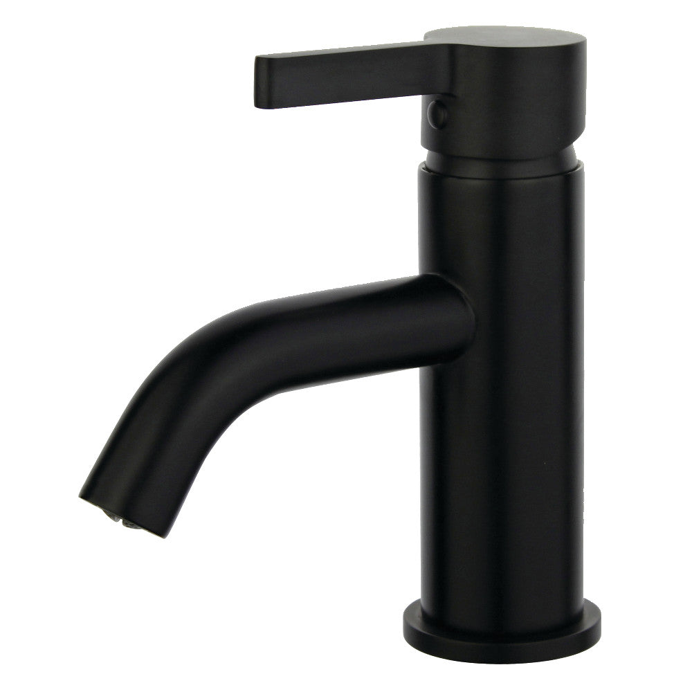 Fauceture LS8228CTL Single Handle Bathroom Sink Faucet with Push Pop-Up Drain - Modern Waterfall Spout for Vanity, Powder Room & Guest Bath