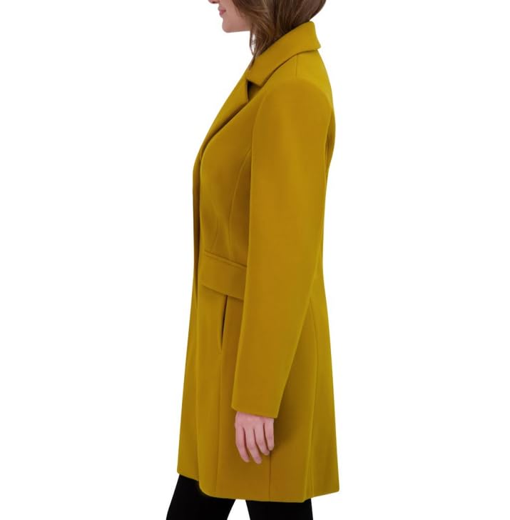 Laundry by Shelli Segal Women's Faux Wool Coat with Notch Collar - Stylish Winter Outerwear for Casual & Office Wear