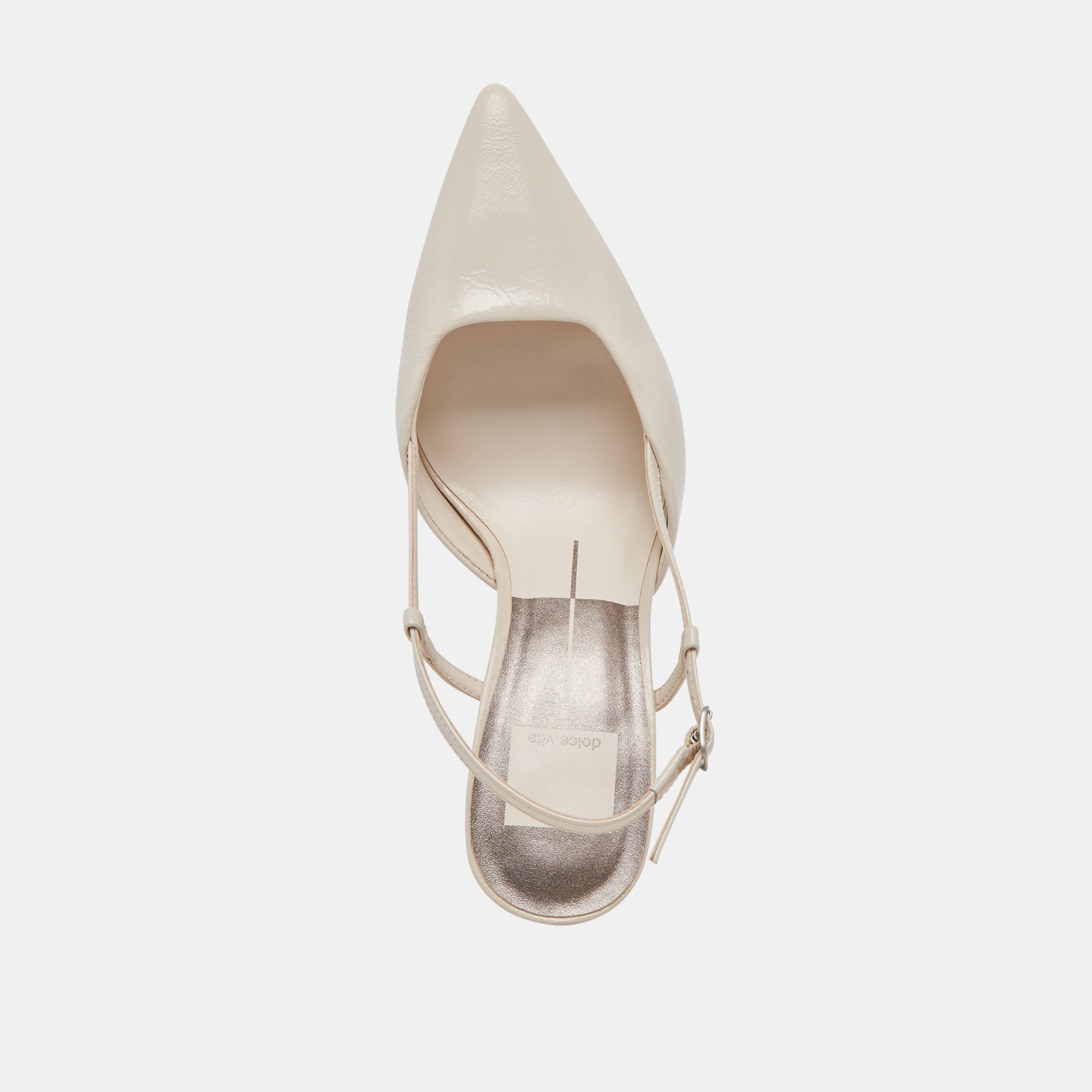 KIM HEELS IVORY CRINKLE PATENT - Elegant Women's High Heel Sandals for Weddings, Parties & Special Occasions