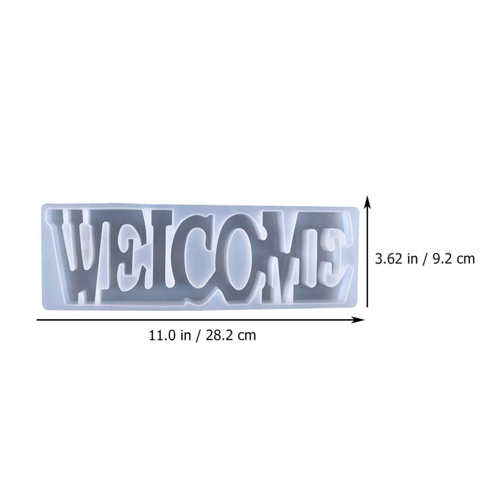 Epoxy Resin Welcome Sign Silicone Molds - DIY Home Wall Art Letters for Handmade Decor, Wedding, Housewarming & Front Door Welcome Signage