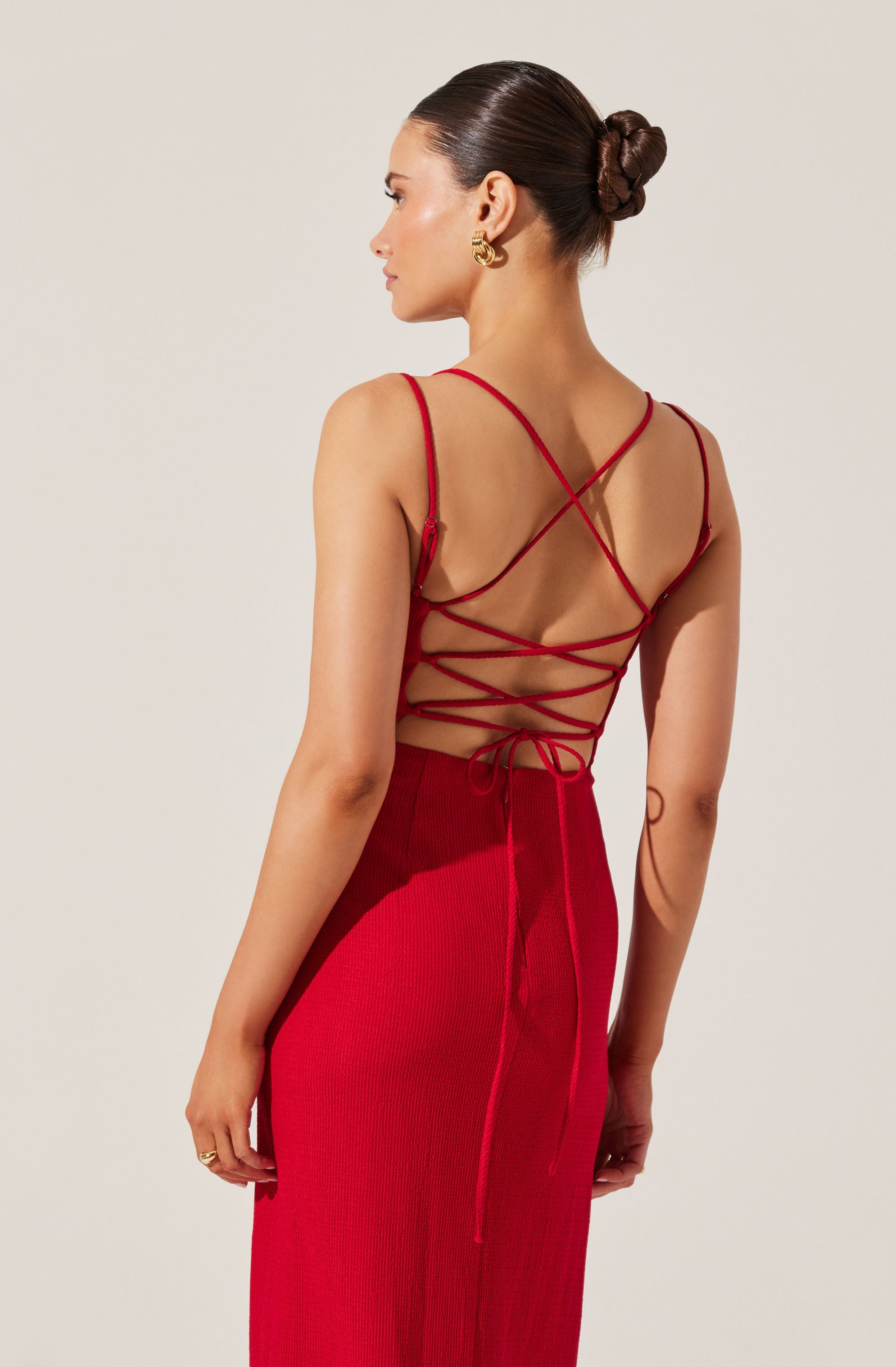 Brinda Wrap Midi Dress for Women - Flattering V-Neck Summer Dress with Belt - Perfect for Beach Vacation, Date Night & Office Wear