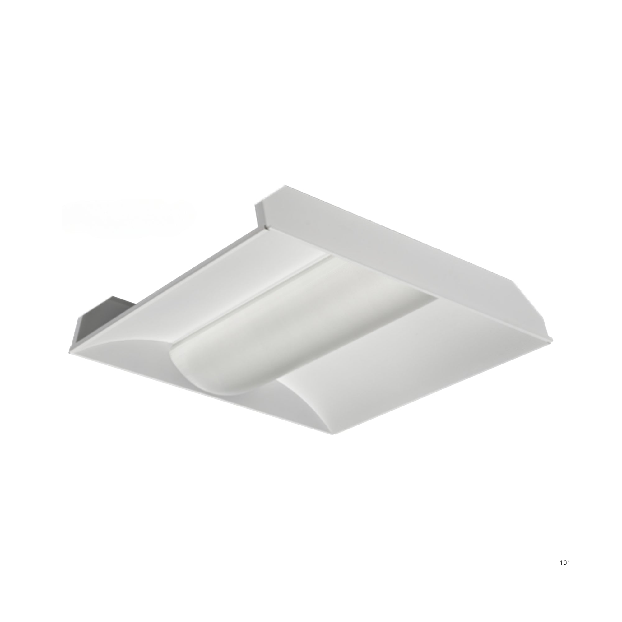 2x2 LED Troffer Light Fixture - 3600 Lumens, 30W, 5000K Daylight White, 120-277V, Center Basket Design - Perfect for Office, Classroom, and Commercial Lighting