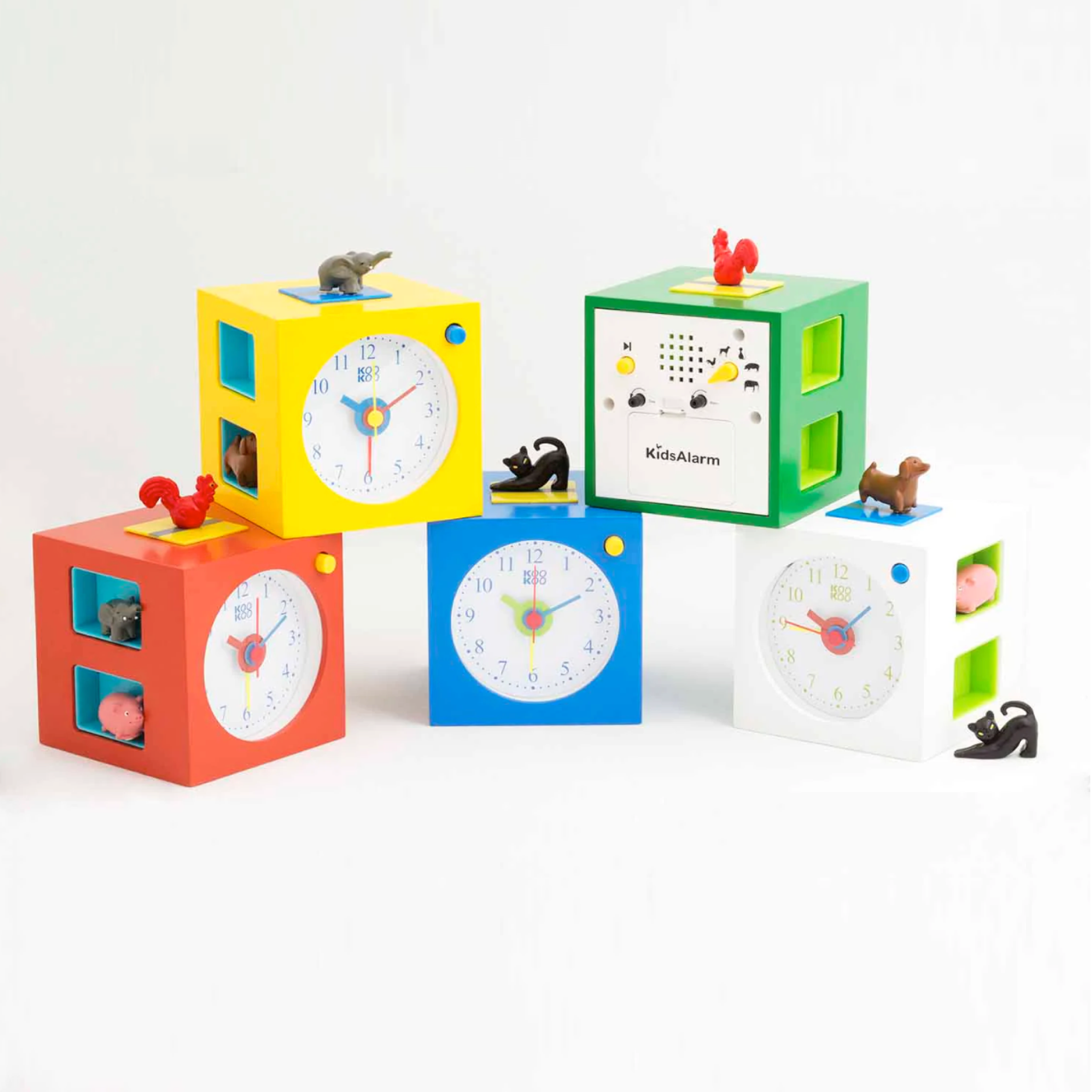 Koo Koo Kids Alarm Clock - White | Night Light & Sleep Trainer for Children's Bedrooms | Perfect for Bedtime, Nap Time & Morning Wake-Up Routine