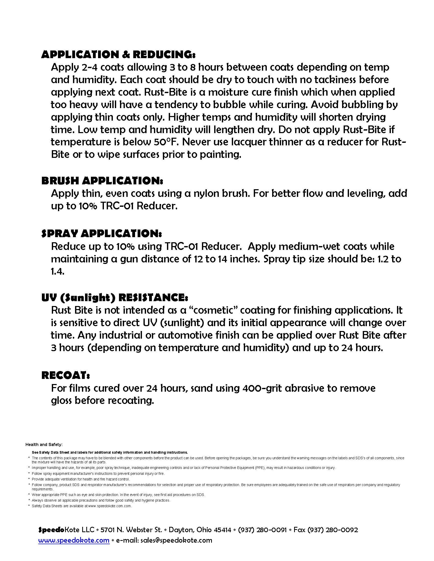 Rust-Bite Underbody Paint - Gloss Black, 1 Quart (TRC-15-Q) | Stops Rust & Protects Vehicle Undercarriage | Ideal for Trucks, SUVs & Off-Road Vehicles