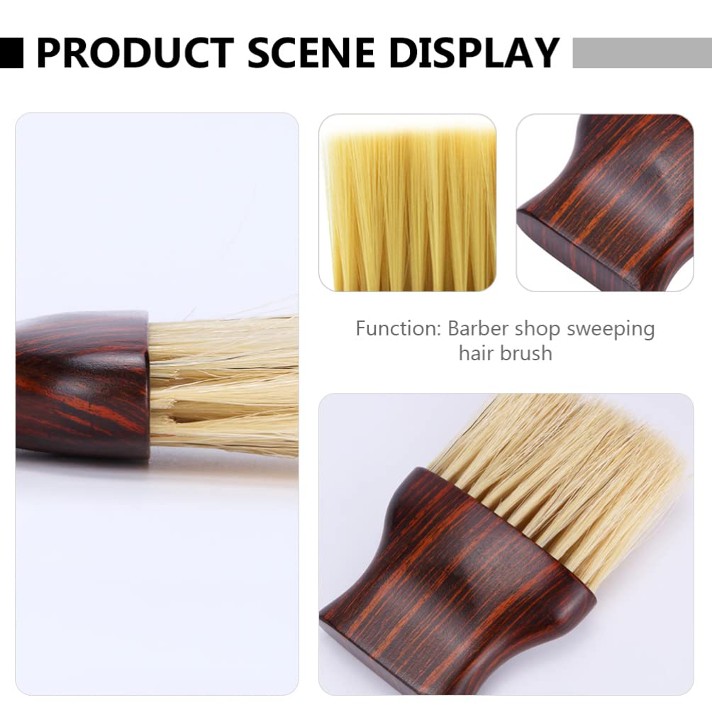 1pc Professional Hair Brush & Barber Neck Duster - Soft Nylon Wool Hairdressing Brush for Haircut, Broken Hair Cleaning, and Face Dusting | Perfect for Salon, Home Use, and Child Hair Care