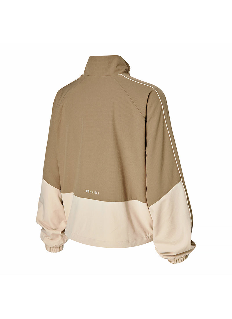 Stylish Color Block Windbreaker Jacket for Men & Women - Lightweight, Water-Resistant Outdoor Coat for Running, Hiking & Travel